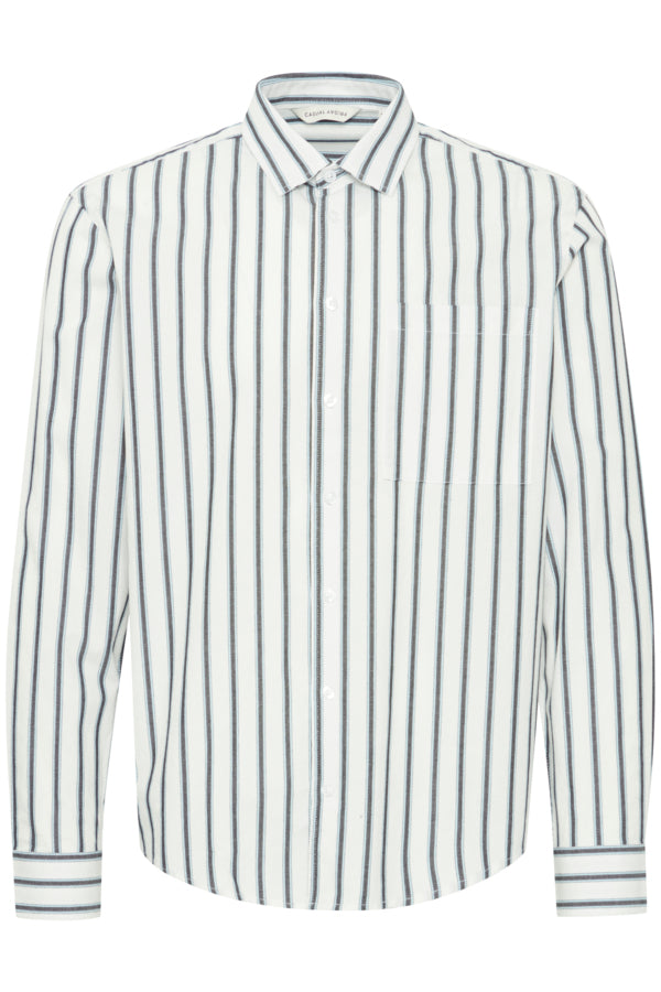 CASUAL FRIDAY - CFALVIN LS Dobby Striped Shirt - 20505289