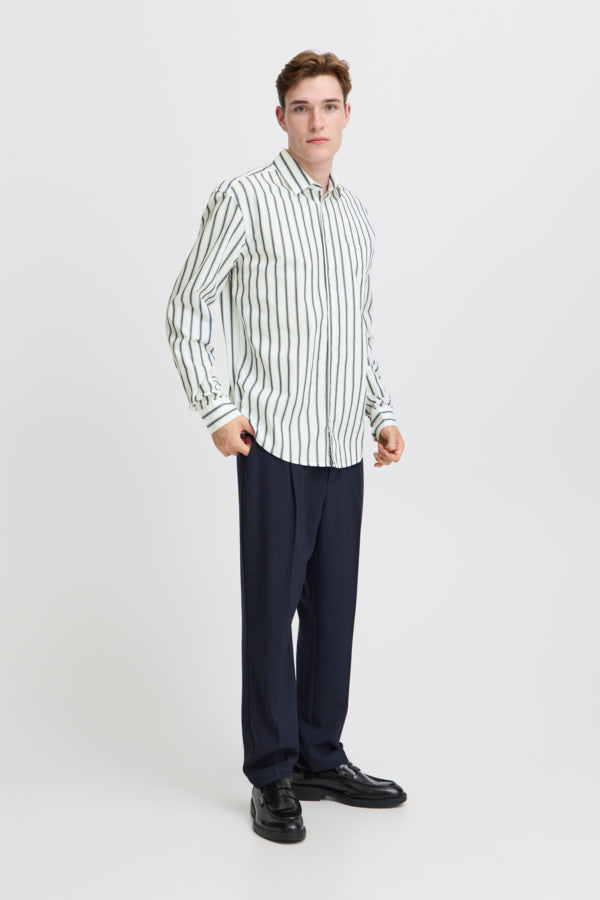 CASUAL FRIDAY - CFALVIN LS Dobby Striped Shirt - 20505289