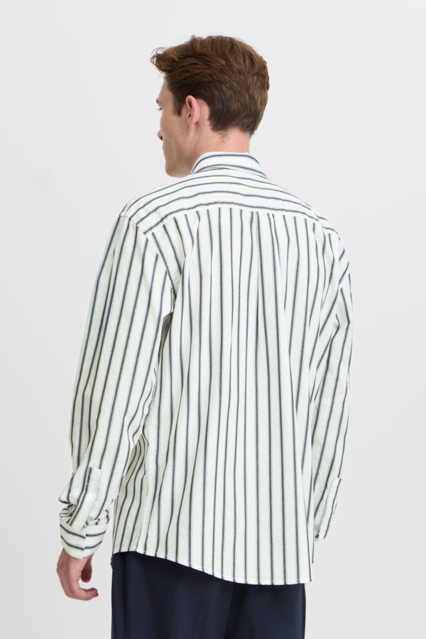 CASUAL FRIDAY - CFALVIN LS Dobby Striped Shirt - 20505289