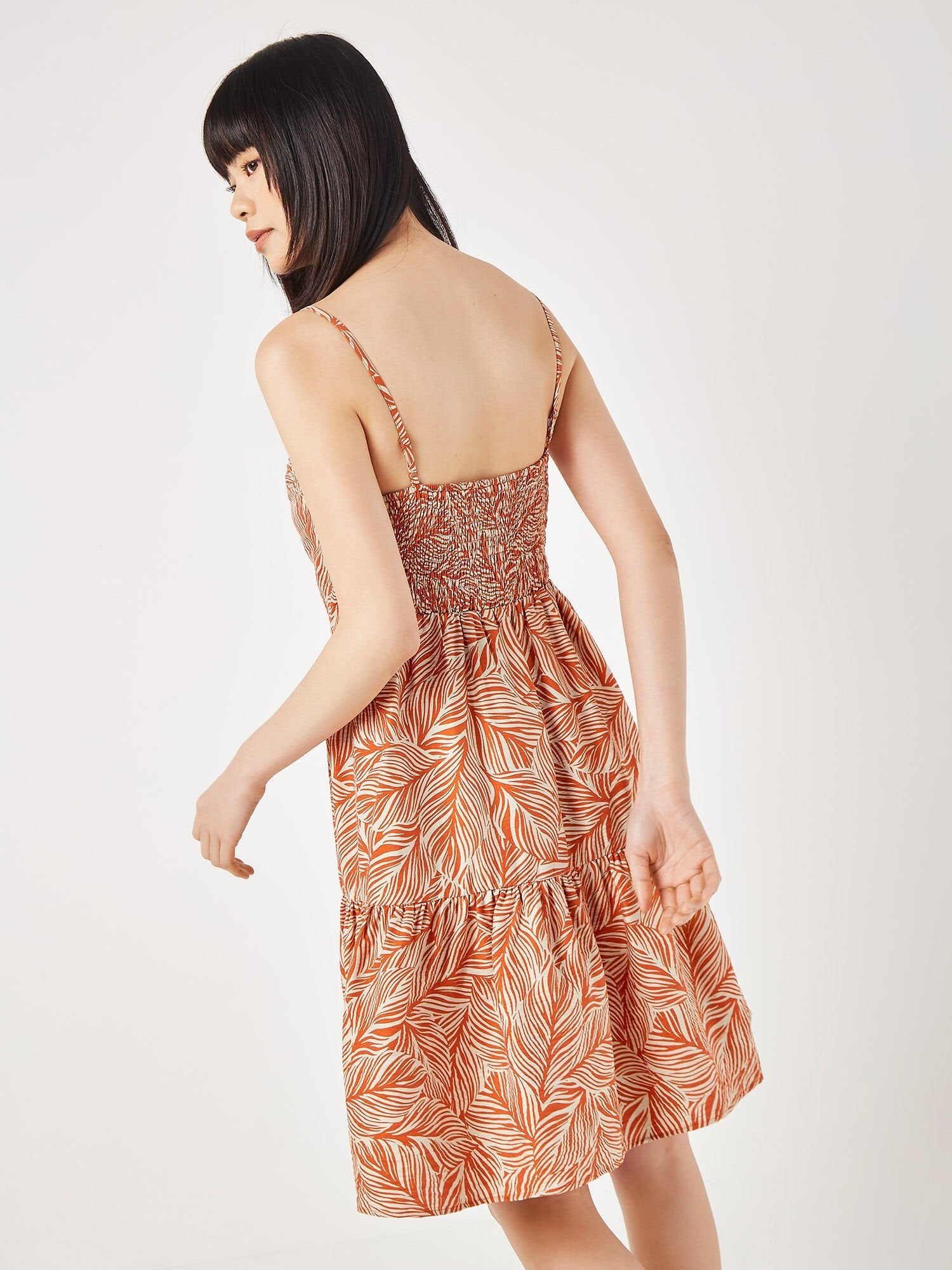 APRICOT - Geo Leaf Pintuck Mini Dress - 821774/821842 - Boutique Bubbles