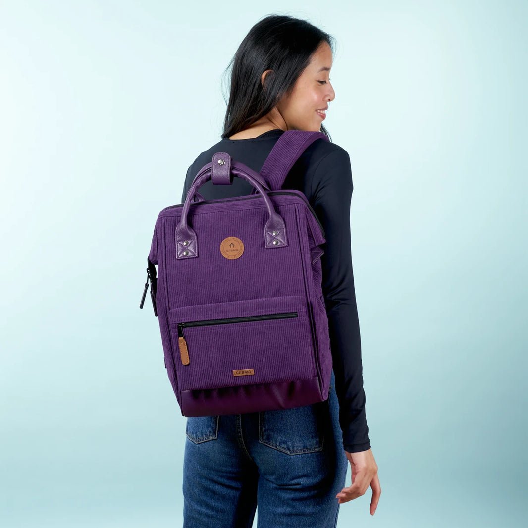 CABAÏA - Backpack Adventurer Medium - Recycled Velvet - Boutique Bubbles