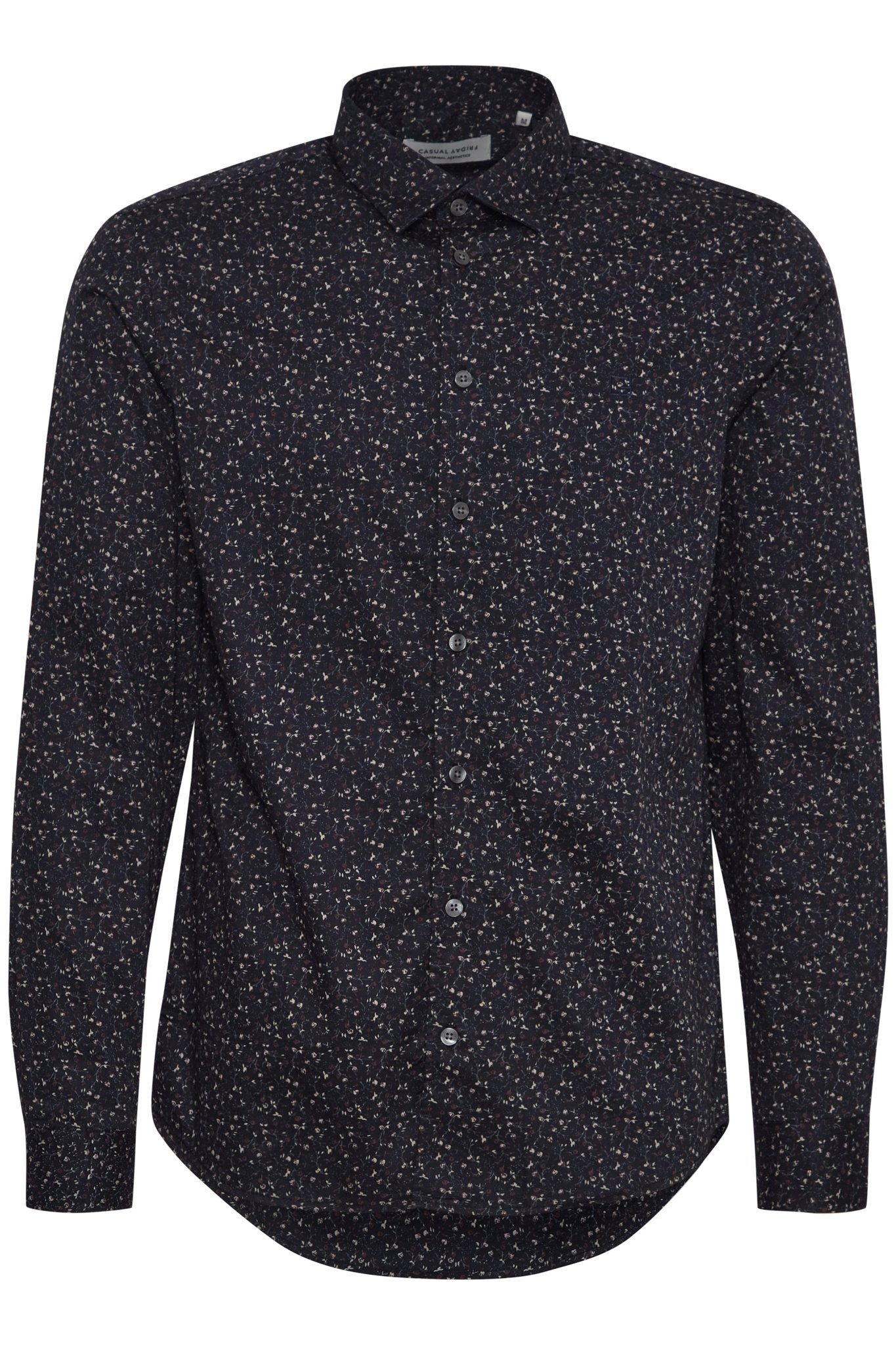 CASUAL FRIDAY - Anton LS linen floral AOP shirt - 20505293 - Boutique Bubbles