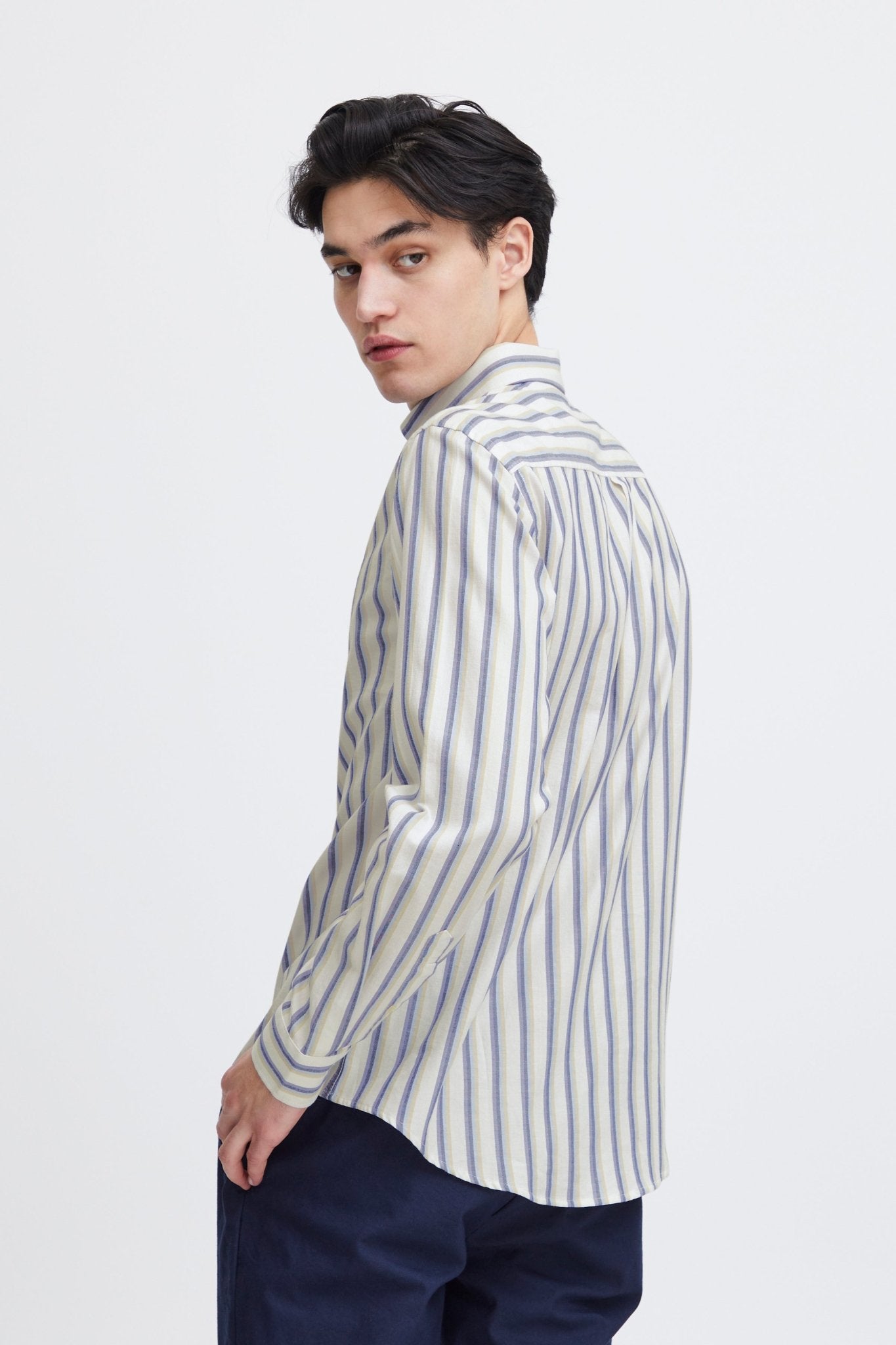 CASUAL FRIDAY - CFANTON LS BD striped shirt - 20505076 - Boutique Bubbles