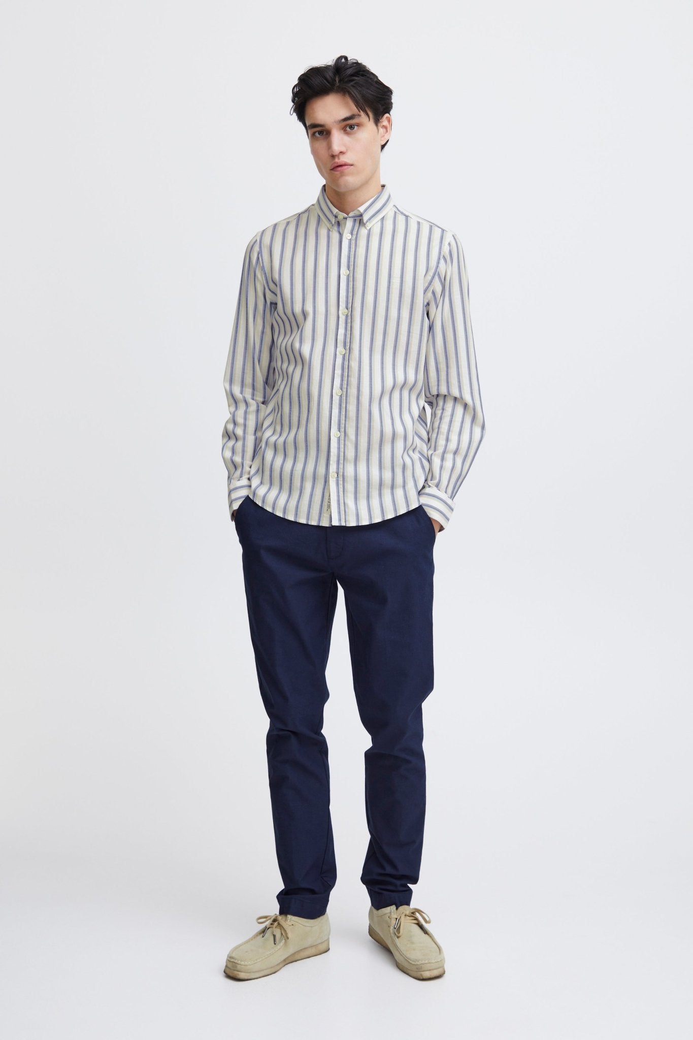 CASUAL FRIDAY - CFANTON LS BD striped shirt - 20505076 - Boutique Bubbles