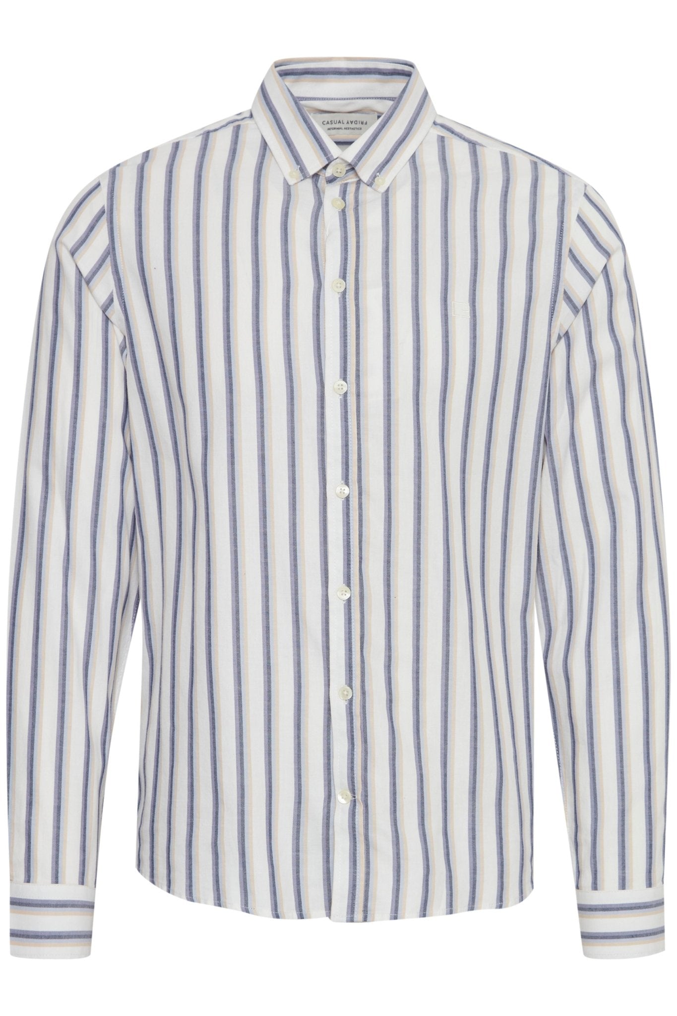 CASUAL FRIDAY - CFANTON LS BD striped shirt - 20505076 - Boutique Bubbles