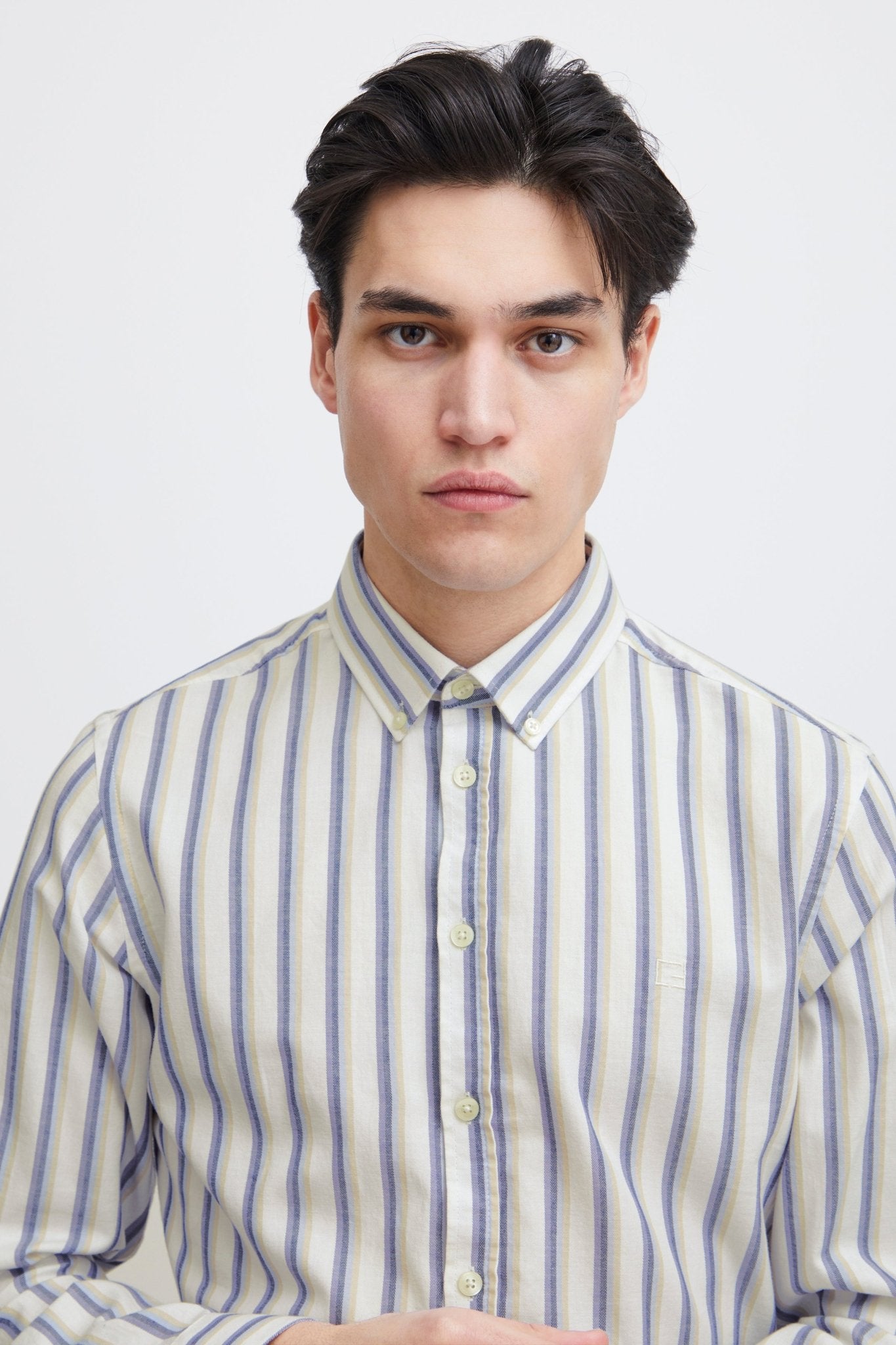 CASUAL FRIDAY - CFANTON LS BD striped shirt - 20505076 - Boutique Bubbles