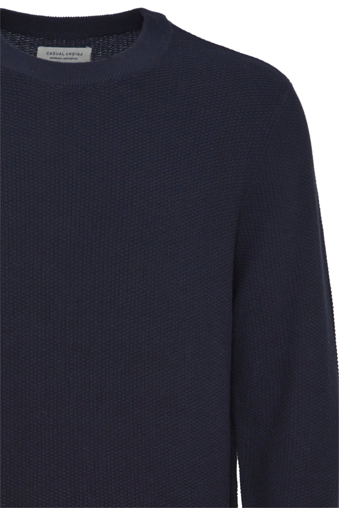 CASUAL FRIDAY - CFKARL 0160 structured crewneck knit - 20505192 - Boutique Bubbles