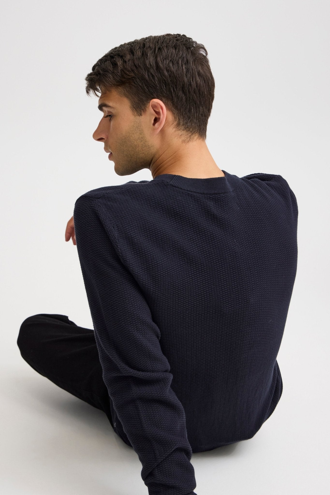 CASUAL FRIDAY - CFKARL 0160 structured crewneck knit - 20505192 - Boutique Bubbles