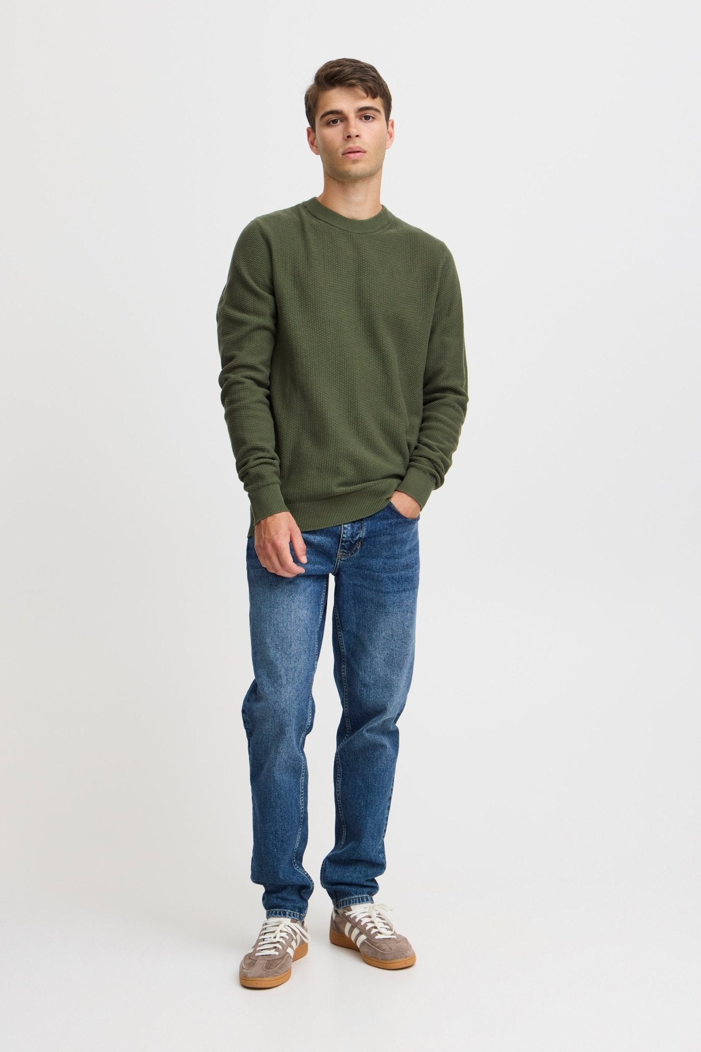 CASUAL FRIDAY - CFKARL 0160 structured crewneck knit - 20505192 - Boutique Bubbles