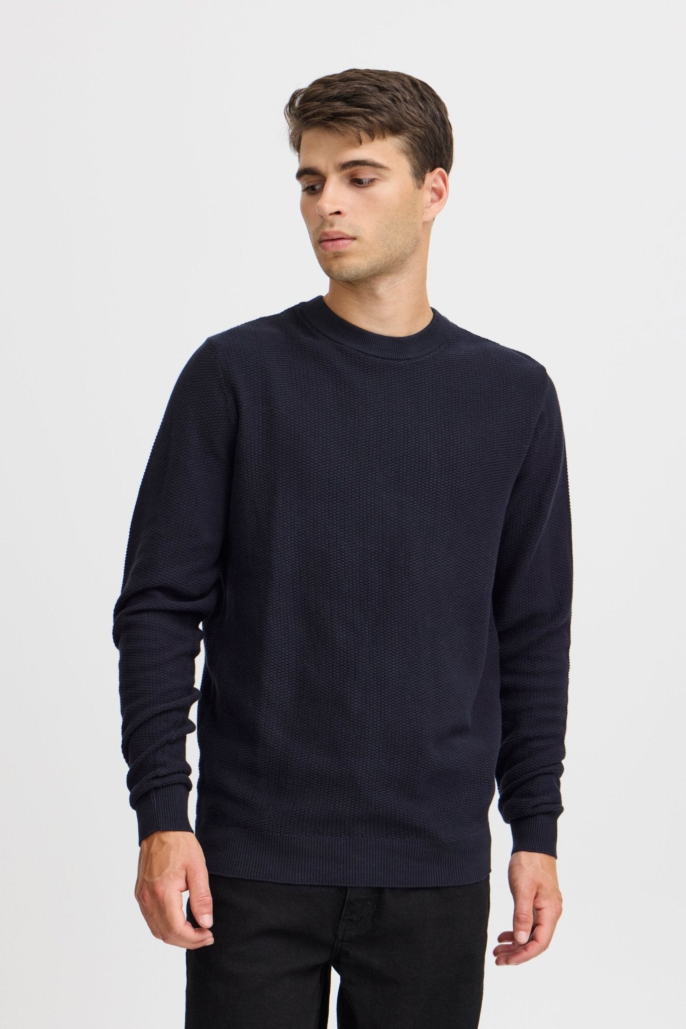 CASUAL FRIDAY - CFKARL 0160 structured crewneck knit - 20505192 - Boutique Bubbles