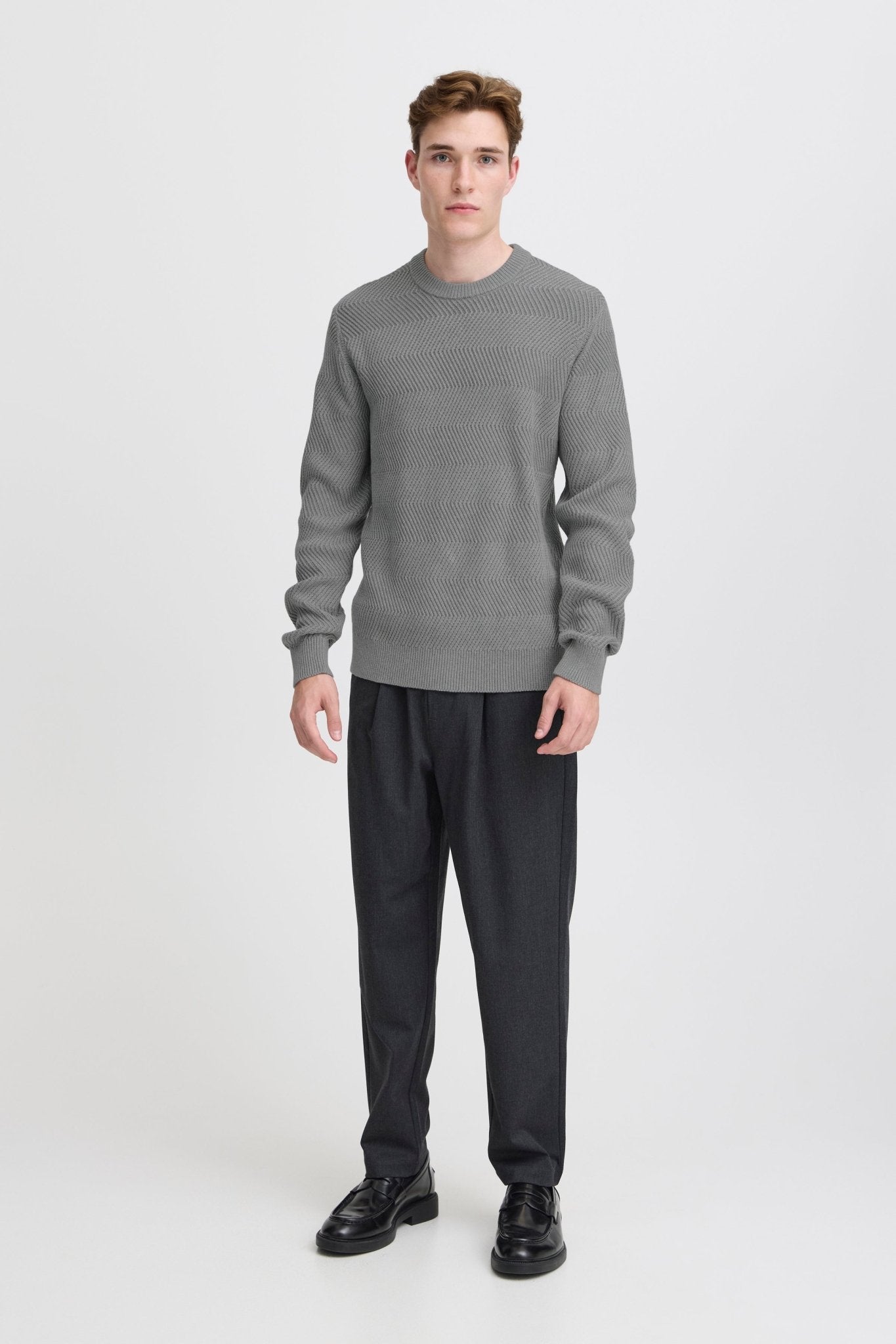 CASUAL FRIDAY - CFKARL Structured Crew Neck Knit - 20505310 - Boutique Bubbles