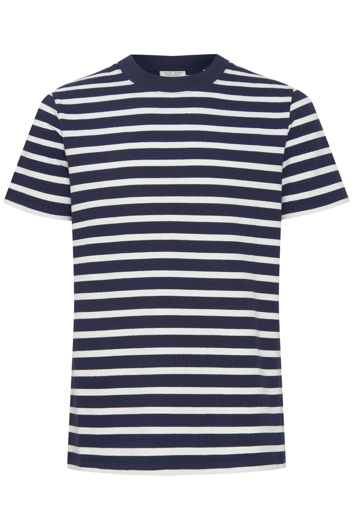 CASUAL FRIDAY - CFTHOR structured striped tee - 20505009 - Boutique Bubbles