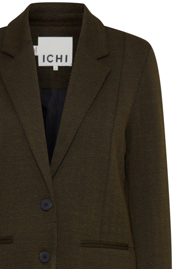 ICHI - IHKATE JACQUARD OVERSIZE BLAZER - 20121605 - Boutique Bubbles