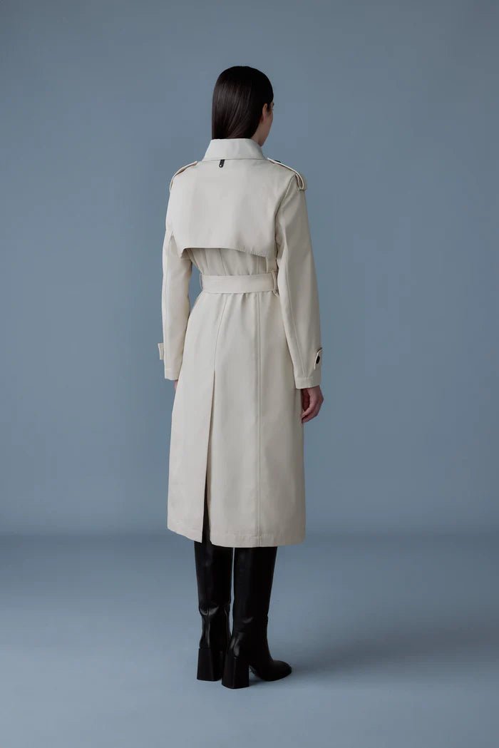 MACKAGE AKILI - Single - Breasted Trench Coat With Belt - Boutique Bubbles