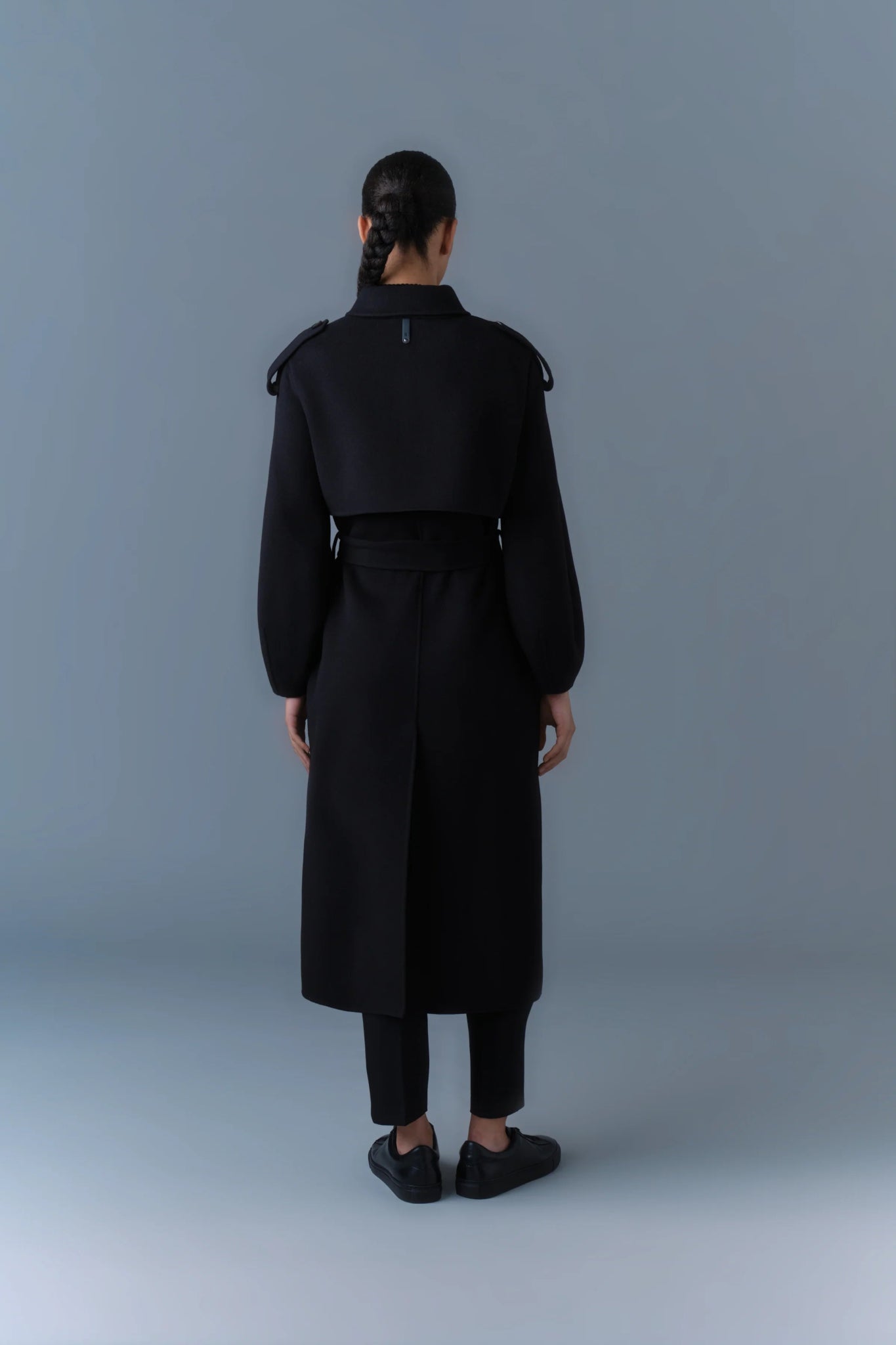 MACKAGE CEYLA - Double - Face Wool Coat with Sash Belt - Boutique Bubbles