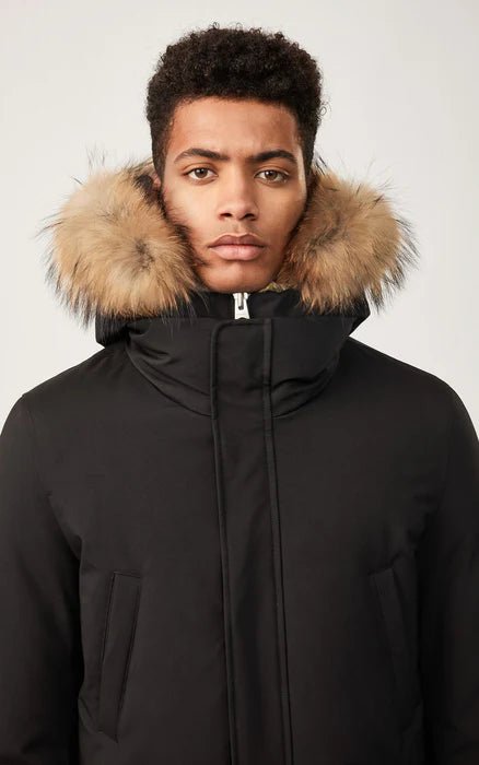 MACKAGE EDWARD - R - Hip Length Down Winter Parka With Fur (WITHOUT LOGO ON THE LEFT SLEEVE) - Boutique Bubbles