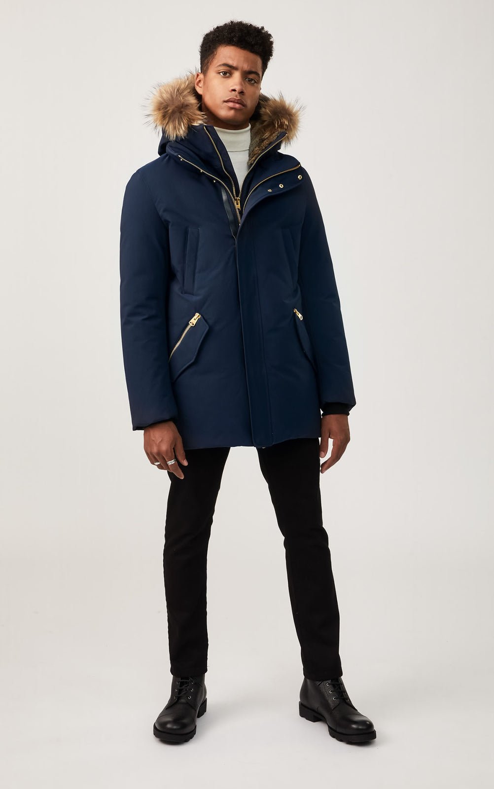 MACKAGE EDWARD - R - Hip Length Down Winter Parka With Fur (WITHOUT LOGO ON THE LEFT SLEEVE) - Boutique Bubbles