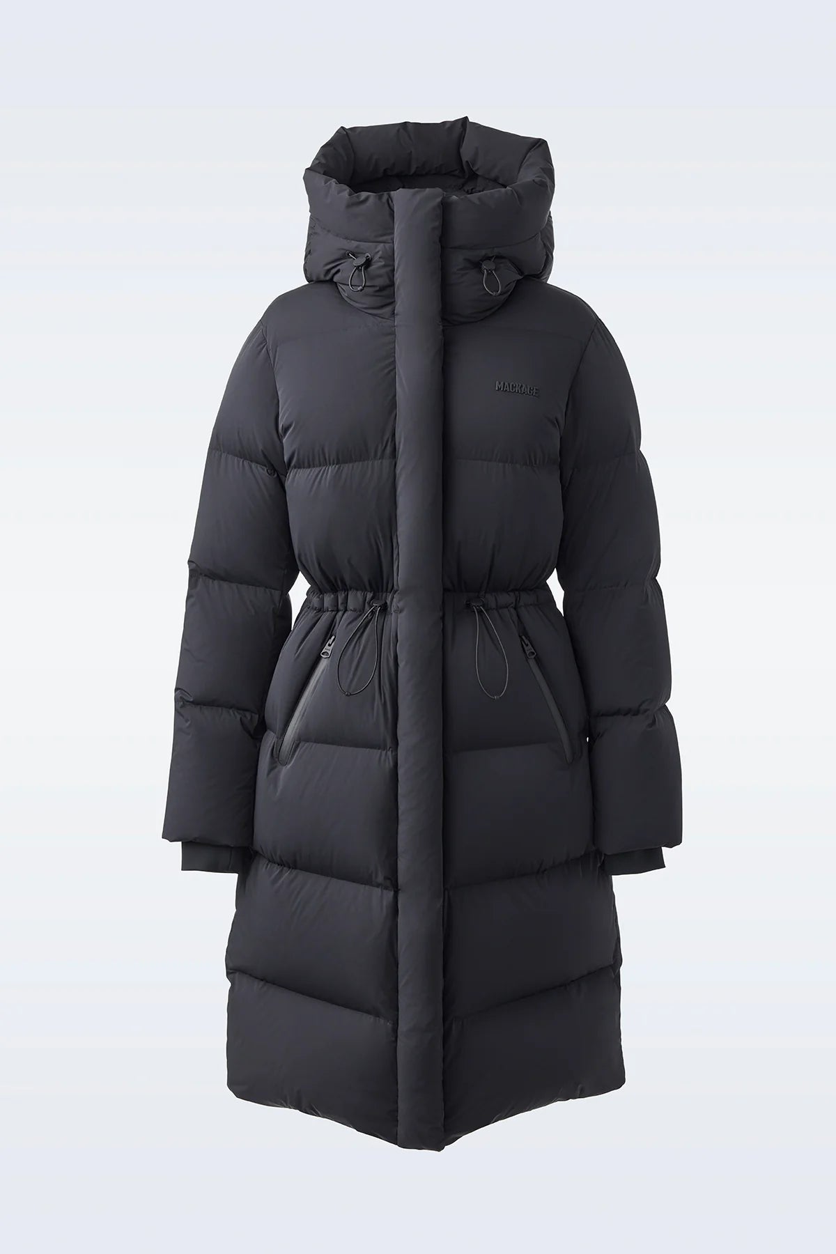 MACKAGE ISHANI - CITY - Long Down Quilted Coat With Hood - Boutique Bubbles