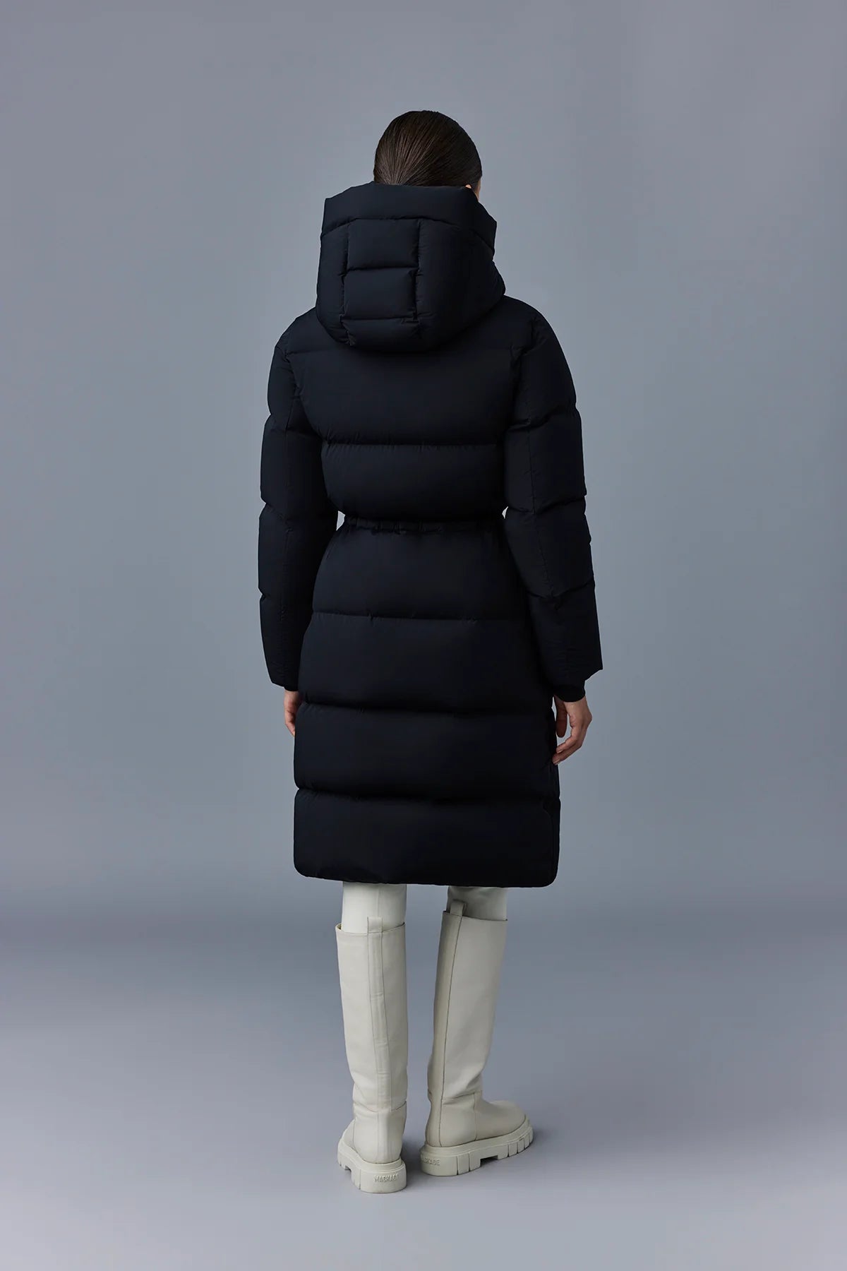 MACKAGE ISHANI - CITY - Long Down Quilted Coat With Hood - Boutique Bubbles