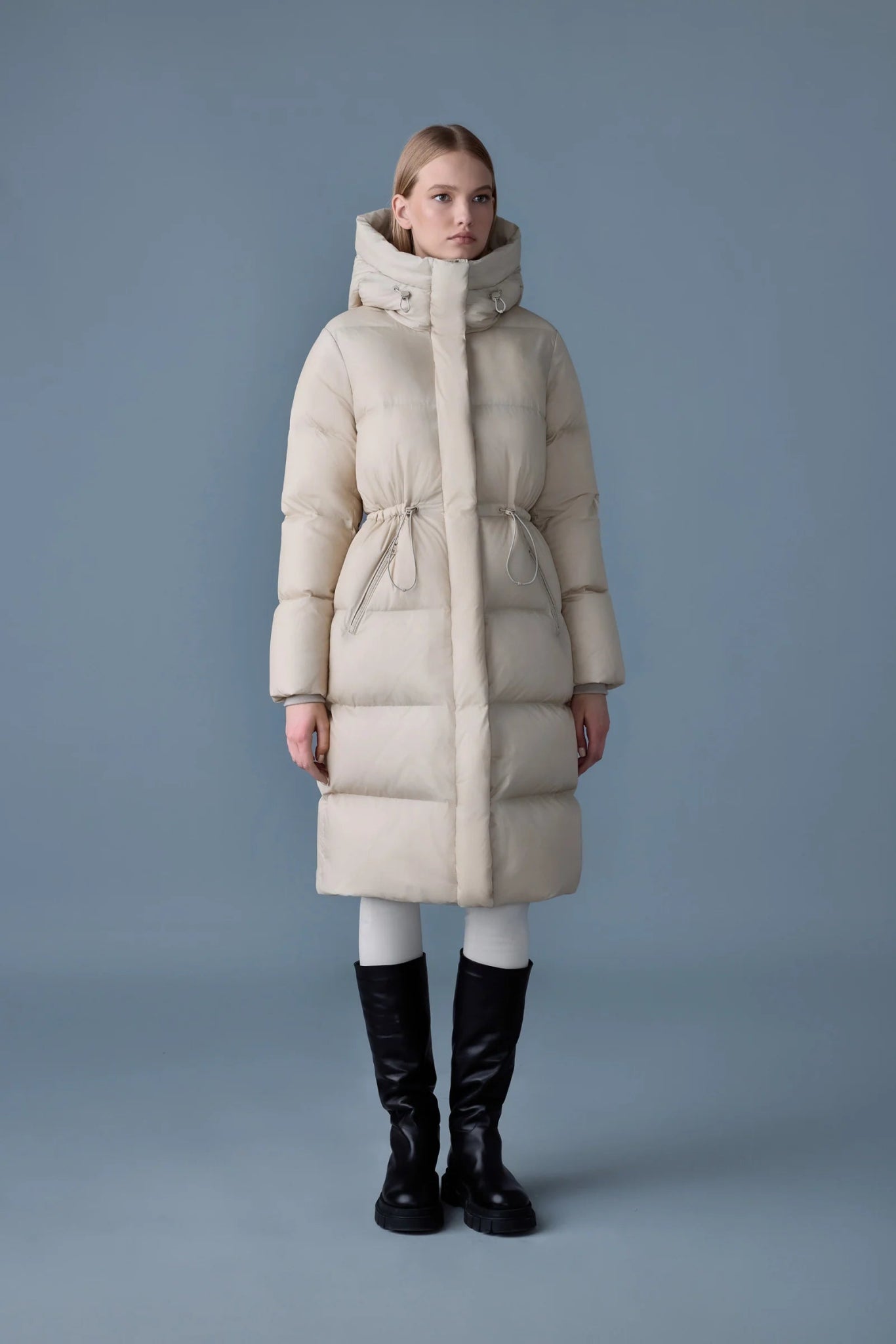 MACKAGE ISHANI - SW - Softwash Long Down Coat With Hood - Boutique Bubbles