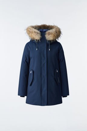 MACKAGE KINSLEE - F - 2 - in - 1 Oversized Down Parka With Bib And Natural Fur - Boutique Bubbles