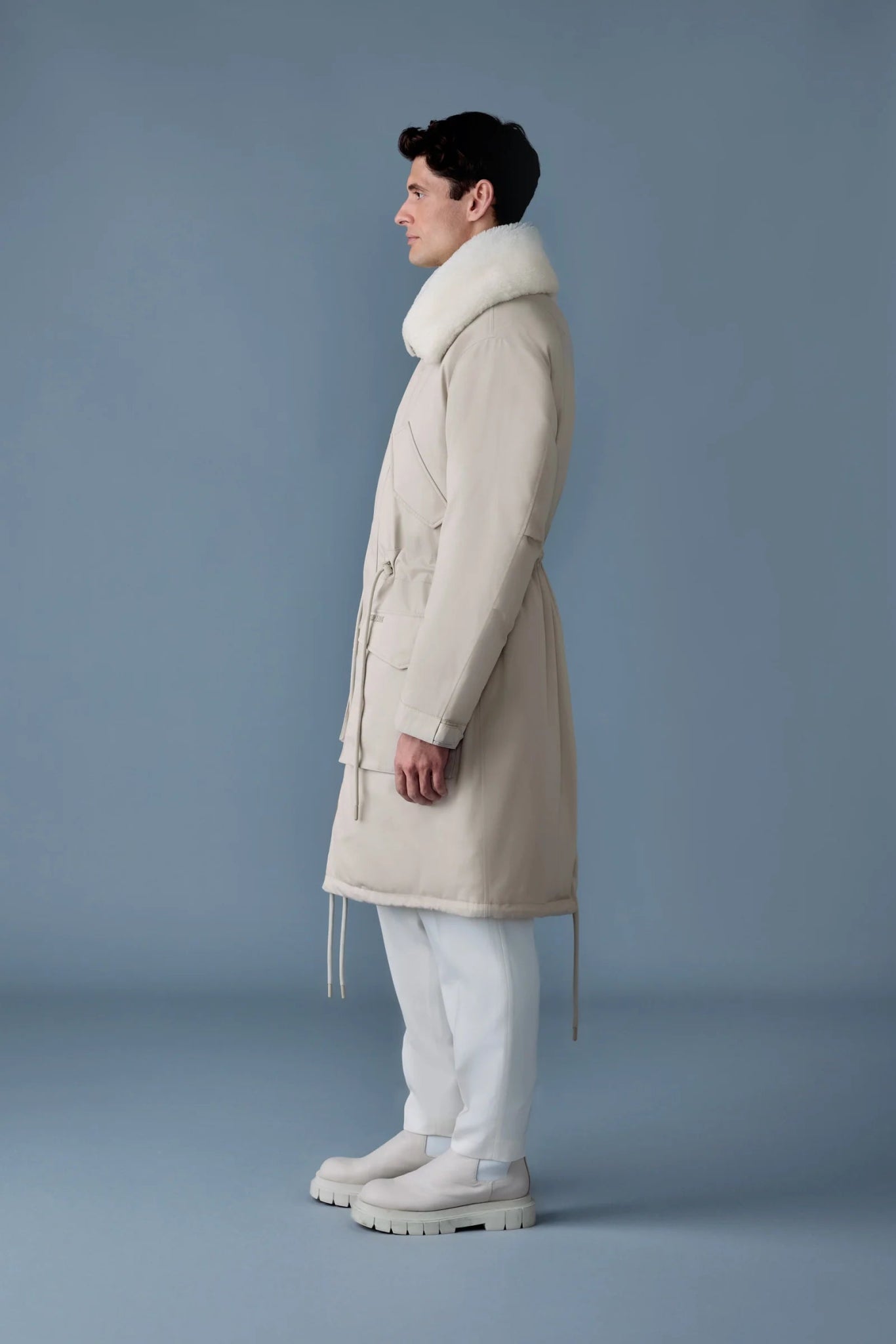 MACKAGE LEON - Shearling Collar Down Parka - Boutique Bubbles