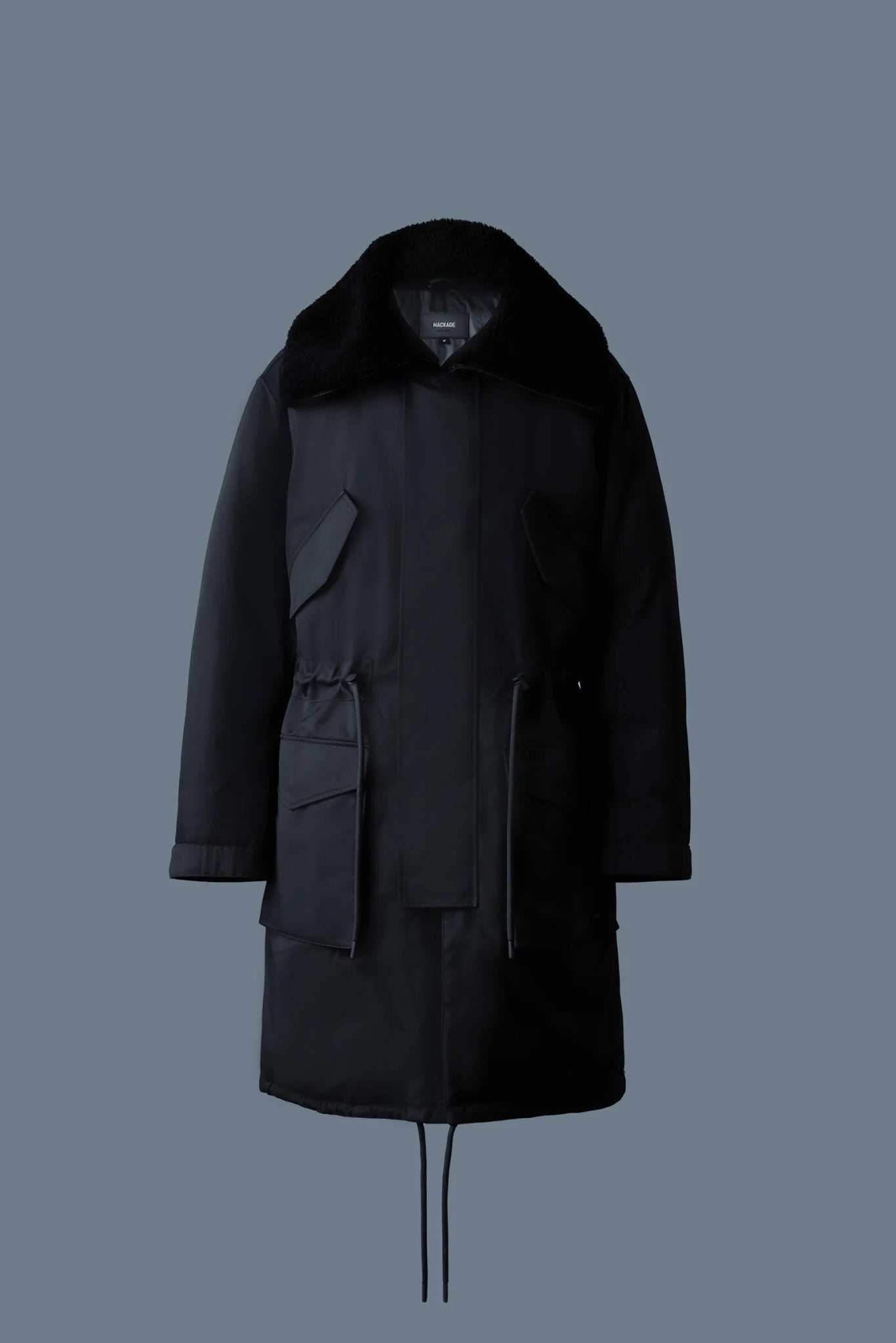 MACKAGE LEON - Shearling Collar Down Parka - Boutique Bubbles