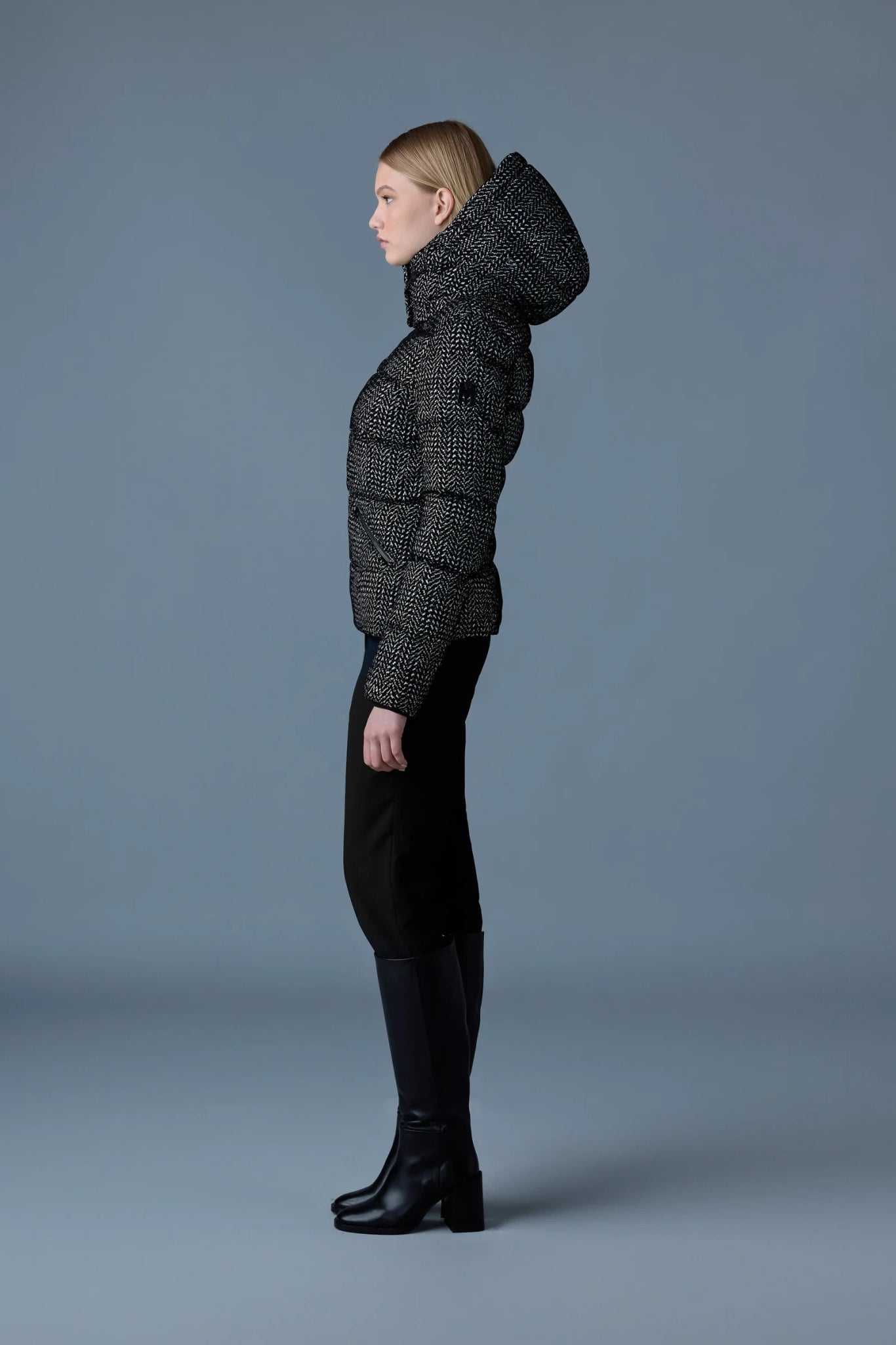 MACKAGE MADALYN - FLP - Flocked Medium Down Jacket - Boutique Bubbles