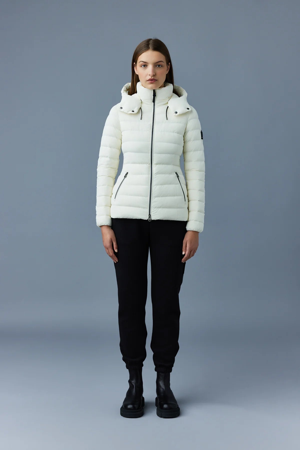 MACKAGE MICHI - Agile - 360 Stretch Light Down Jacket With Hood - Boutique Bubbles