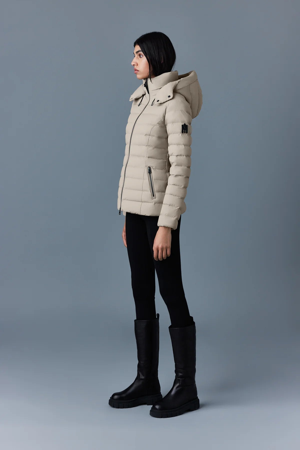 MACKAGE MICHI - Agile - 360 Stretch Light Down Jacket With Hood - Boutique Bubbles