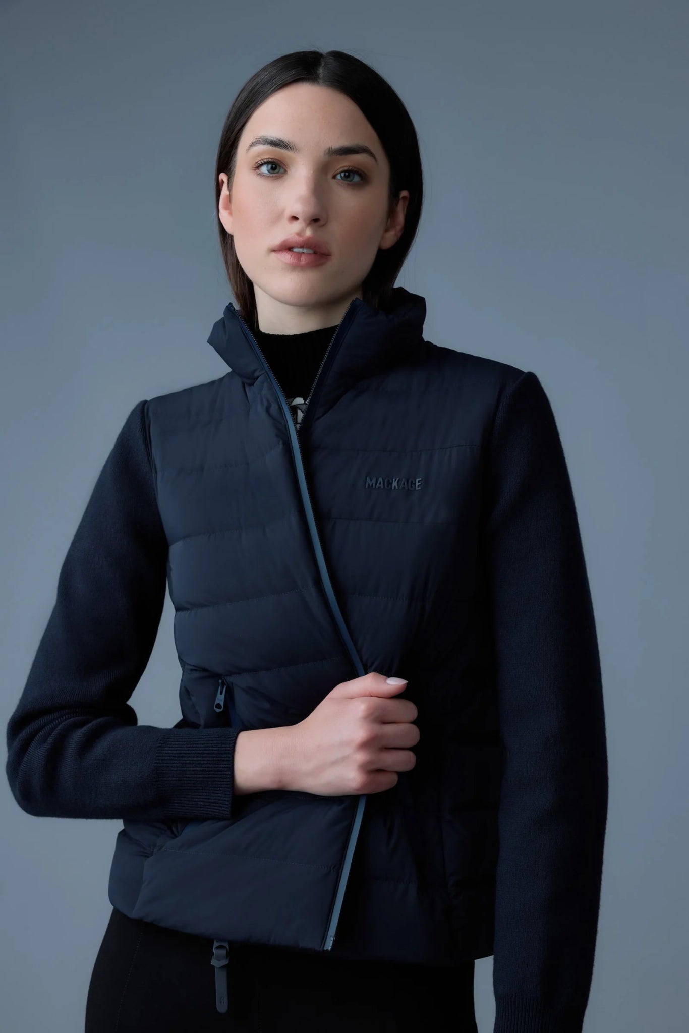 MACKAGE OCEANE - CITY - Light Down Mixed - Media Jacket - Boutique Bubbles