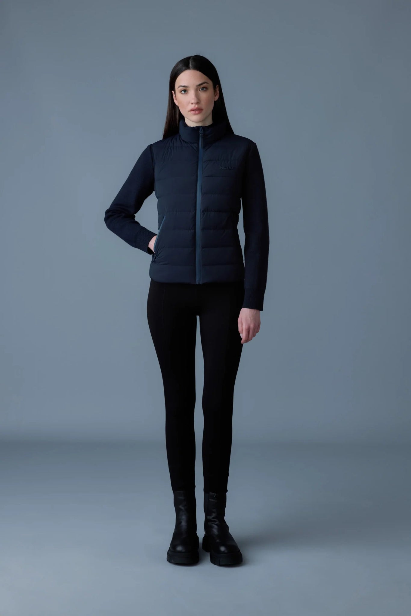 MACKAGE OCEANE - CITY - Light Down Mixed - Media Jacket - Boutique Bubbles