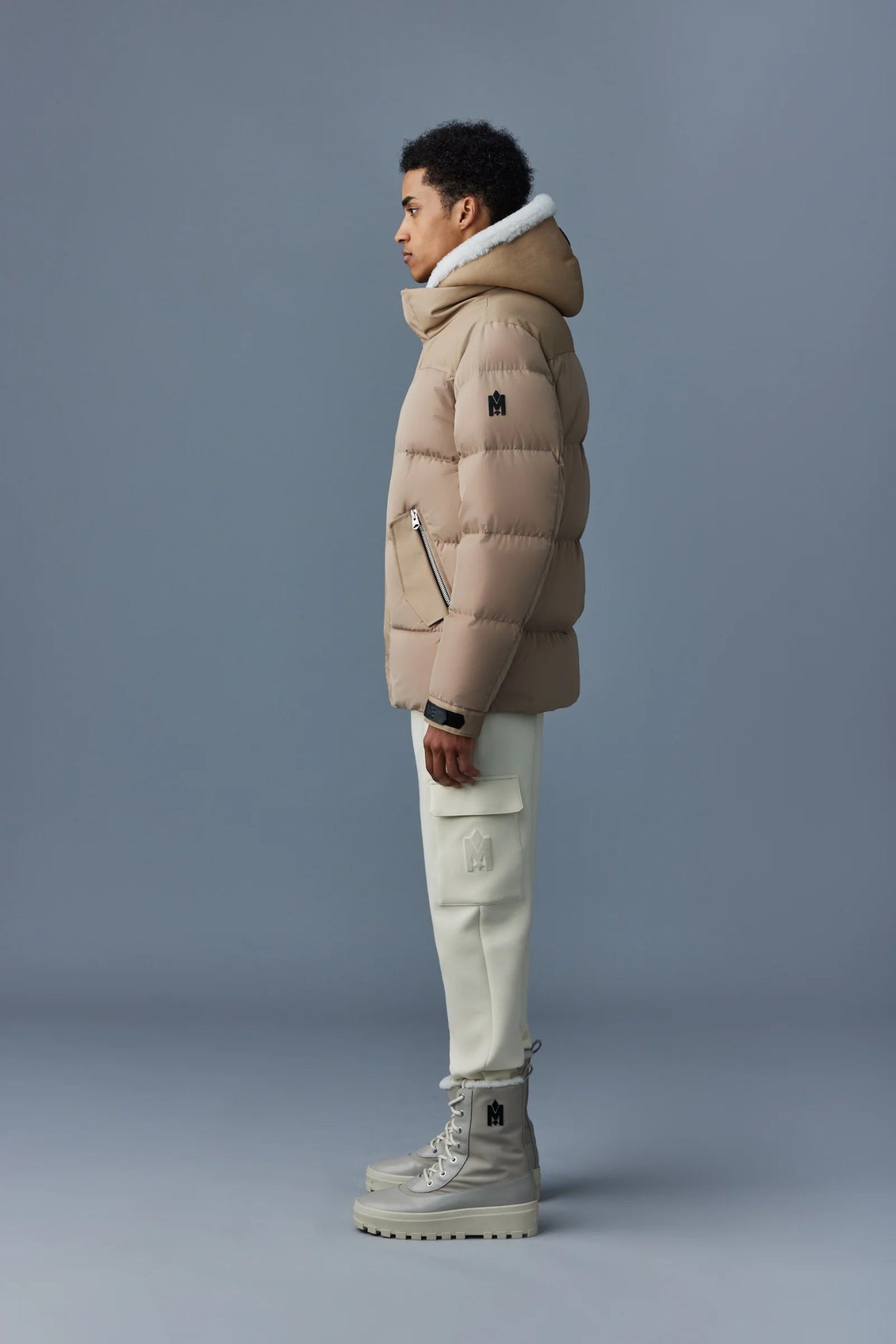 MACKAGE RILEY - Classic Down Jacket With Removable Shearling Bib - Boutique Bubbles