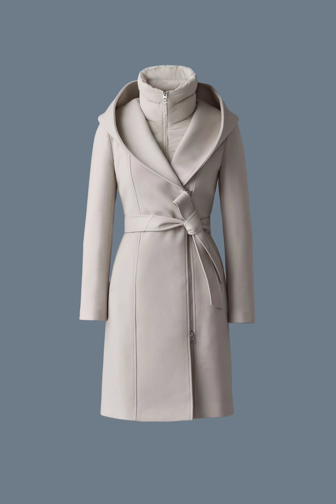 MACKAGE SHIA - SLB - 2 - in - 1 Double - Face Wool Coat With Removable Bib - Boutique Bubbles