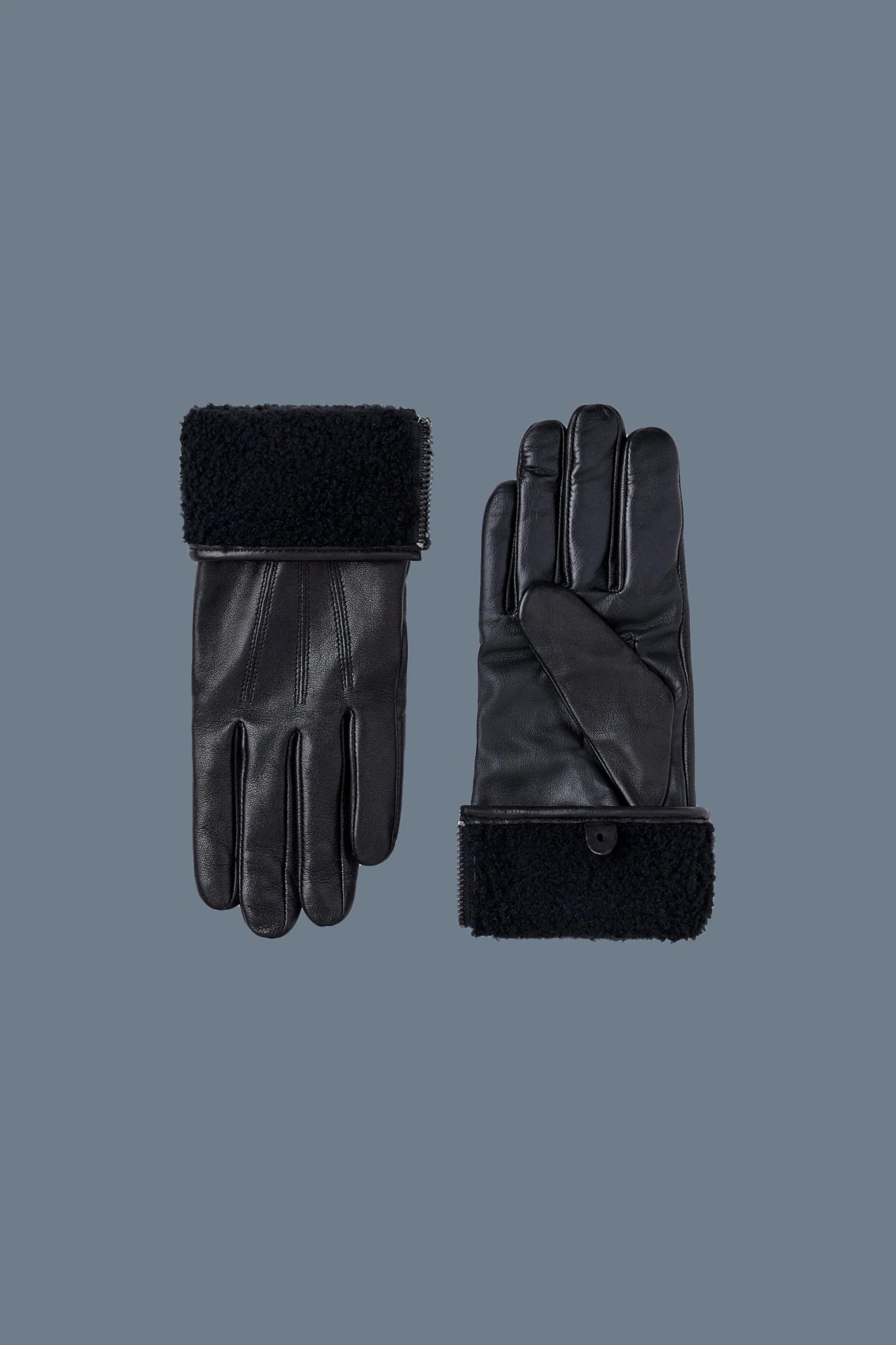 MACKAGE WILLIS - (R)Leather Glove With Shearling Cuff - Boutique Bubbles