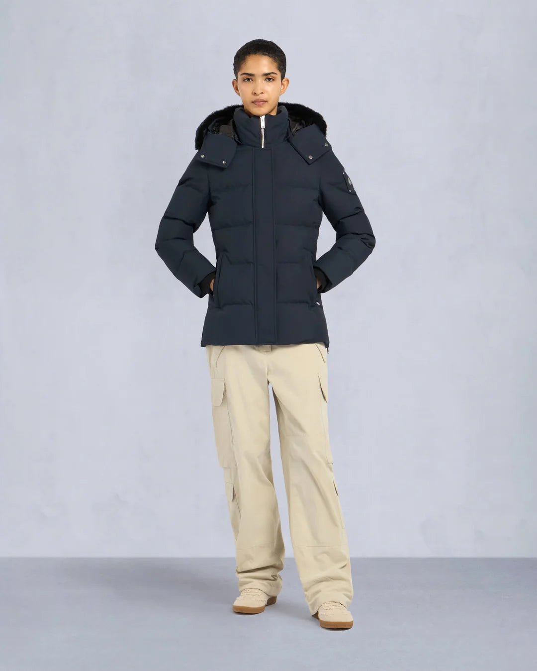 MOOSE KNUCKLES - CLOUD SHEARLING 3Q JACKET WOMENS - M34LJ179S - Boutique Bubbles