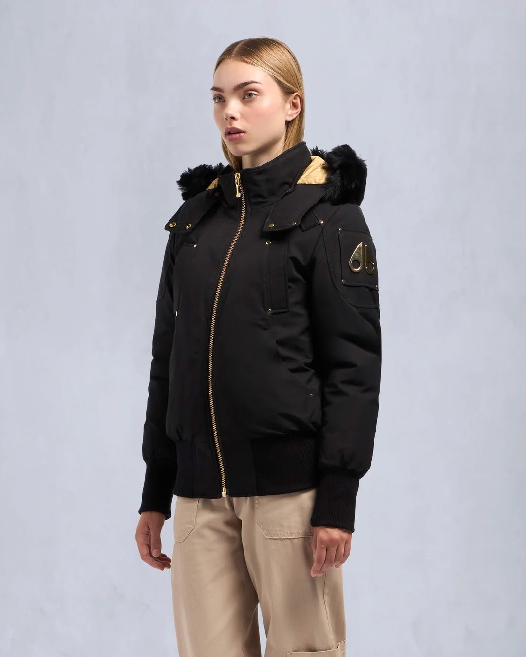 MOOSE KNUCKLES - GOLD SERIES SAINTE FLAVIE BOMBER JACKET - M39LB002GS - Boutique Bubbles