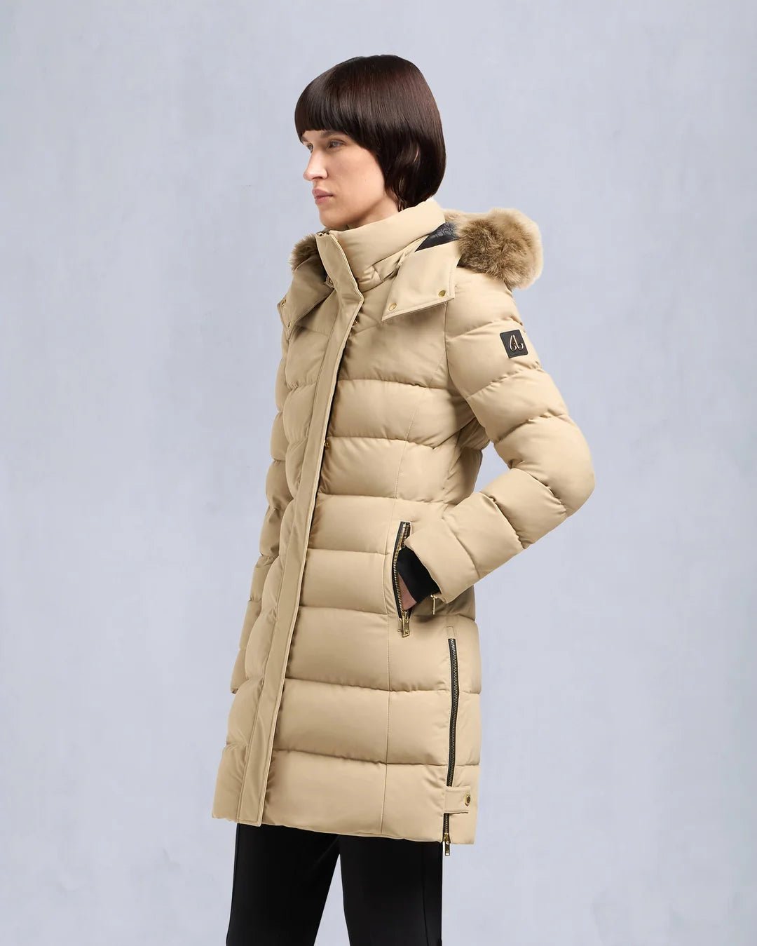 MOOSE KNUCKLES - GOLD SERIES WATERSHED SHEARLING PARKA - M34LP228GS - Boutique Bubbles