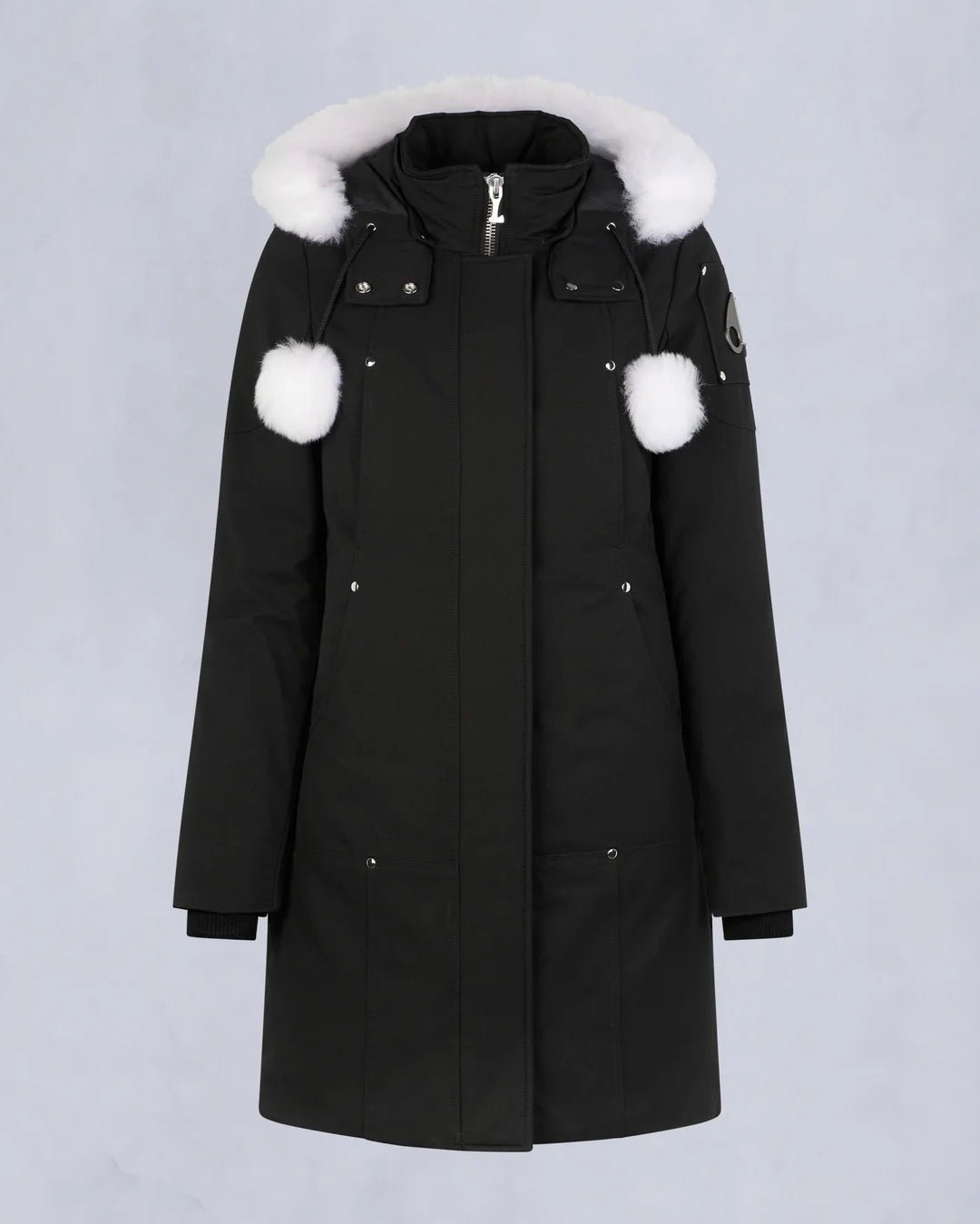 MOOSE KNUCKLES - ORIGINAL SHEARLING STIRLING PARKA WOMENS (pompom) - M32LP203S - Boutique Bubbles