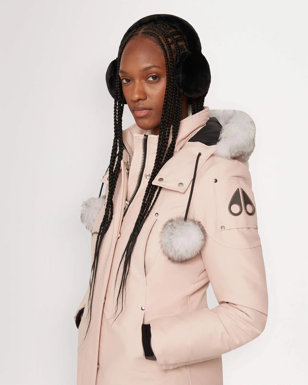 MOOSE KNUCKLES - ORIGINAL SHEARLING STIRLING PARKA WOMENS (pompom) - M32LP203S - Boutique Bubbles