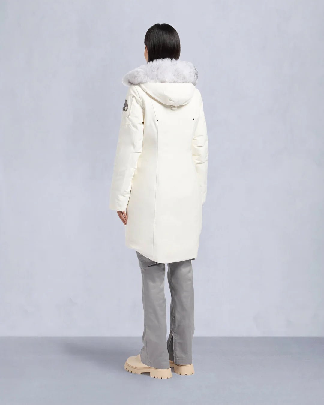 MOOSE KNUCKLES - ORIGINAL SHEARLING STIRLING PARKA WOMENS (pompom) - M32LP203S - Boutique Bubbles