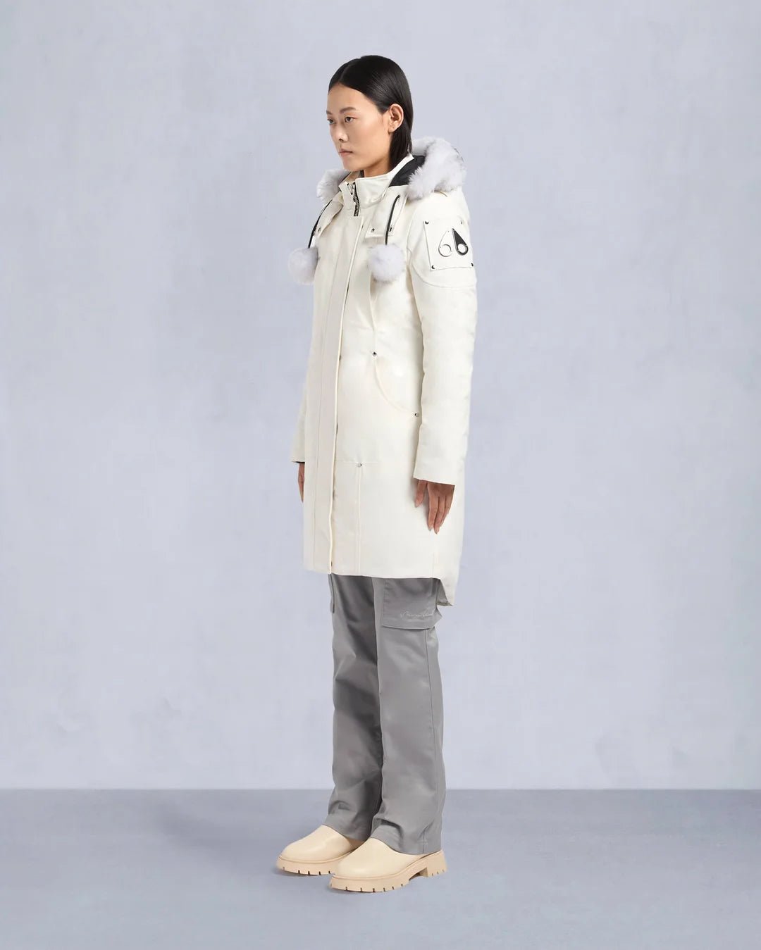 MOOSE KNUCKLES - ORIGINAL SHEARLING STIRLING PARKA WOMENS (pompom) - M32LP203S - Boutique Bubbles