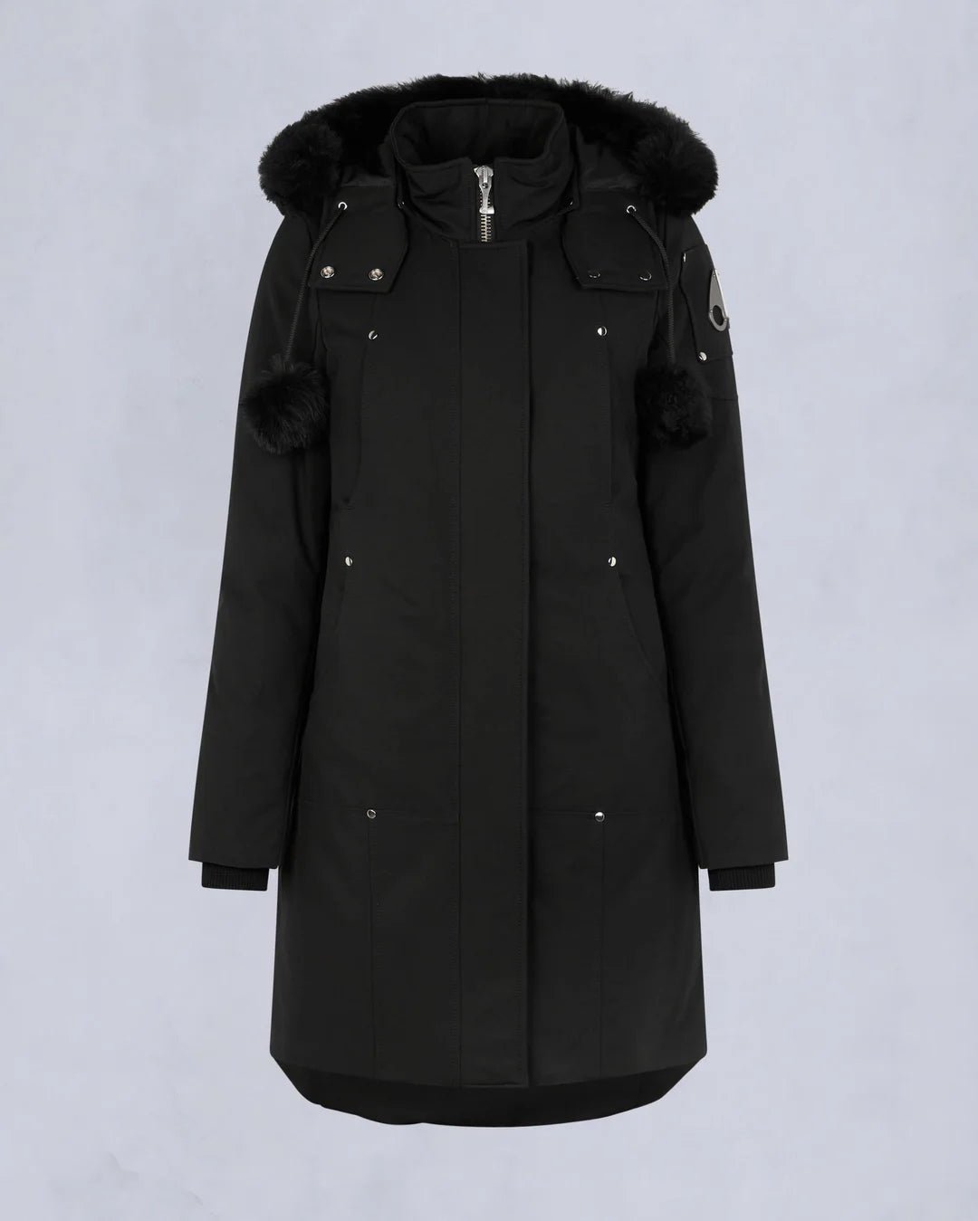 MOOSE KNUCKLES - ORIGINAL SHEARLING STIRLING PARKA WOMENS (pompom) - M32LP203S - Boutique Bubbles