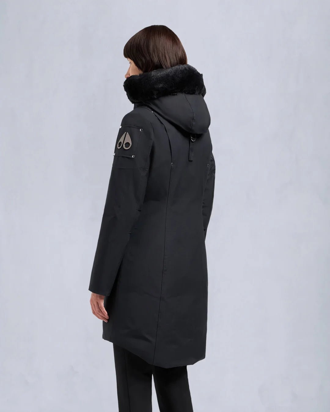 MOOSE KNUCKLES - ORIGINAL STIRLING PARKA SHEARLING WOMENS (pompom) - M32LP203S - Boutique Bubbles