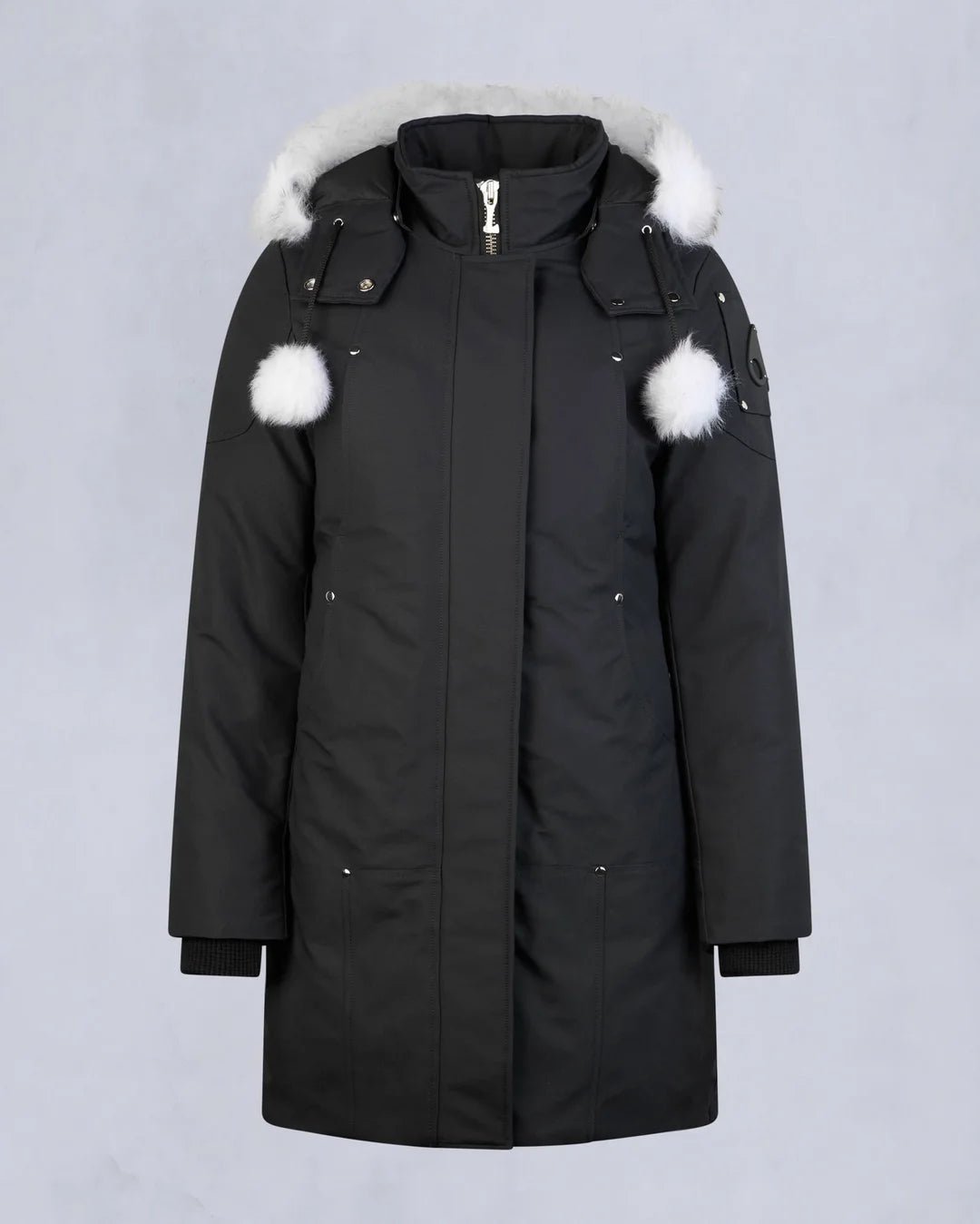 MOOSE KNUCKLES - ORIGINAL STIRLING PARKA SHEARLING WOMENS (pompom) - M32LP203S - Boutique Bubbles