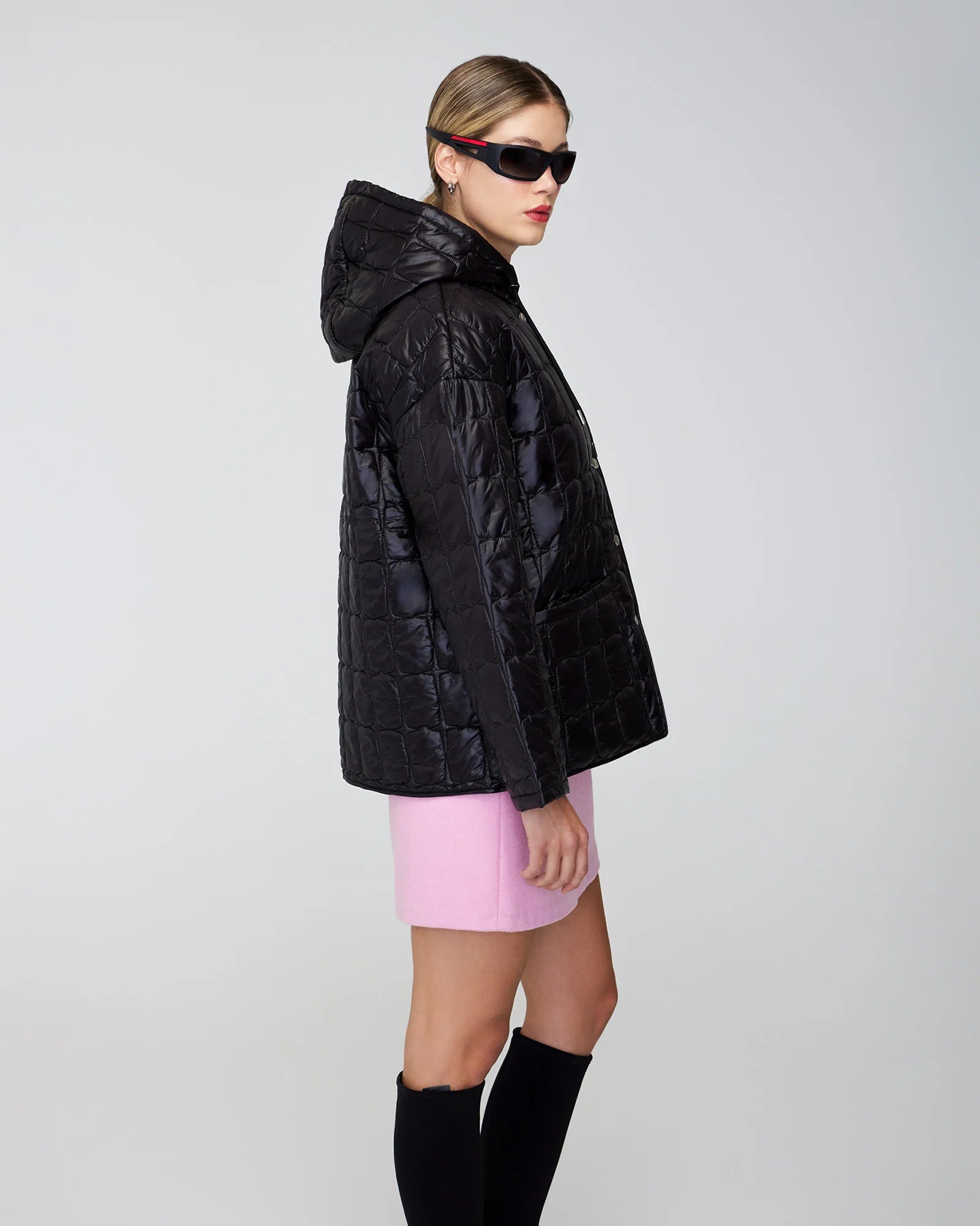 QUARTZ Co EMILY - Lightweight Hooded Quilted Jacket - Boutique Bubbles