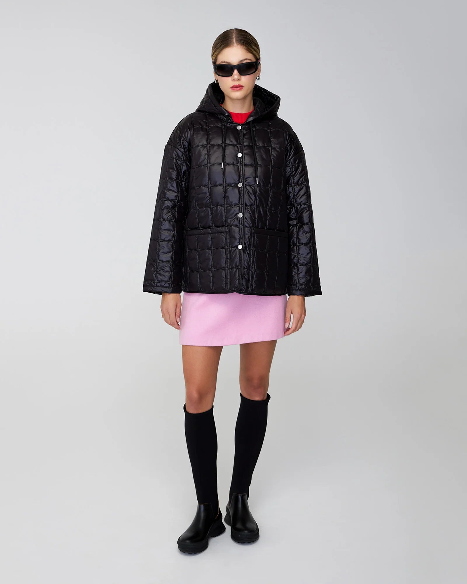 QUARTZ Co EMILY - Lightweight Hooded Quilted Jacket - Boutique Bubbles