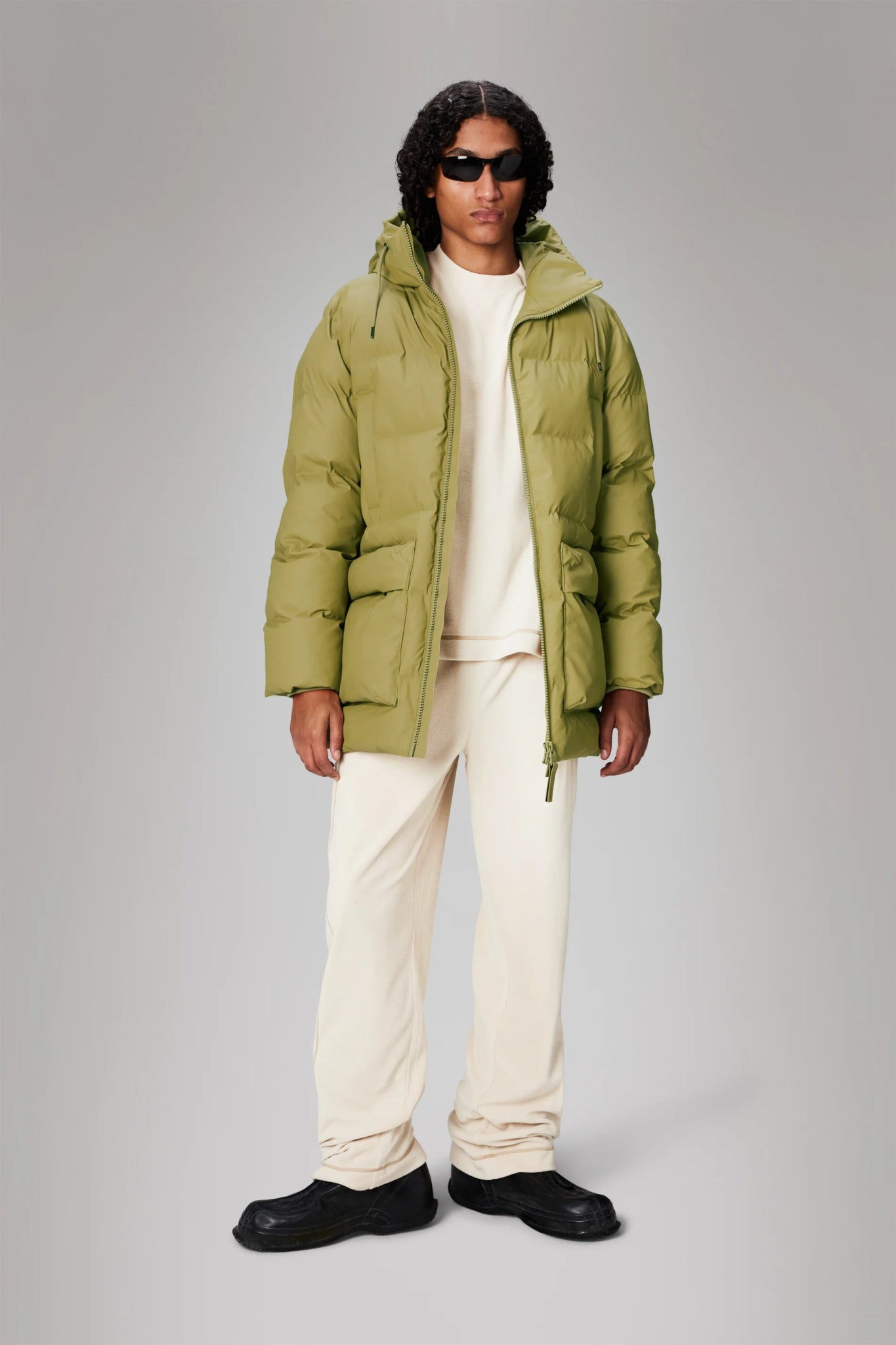 RAINS ALTA Long Puffer Cargo Jacket W3T4 - Boutique Bubbles