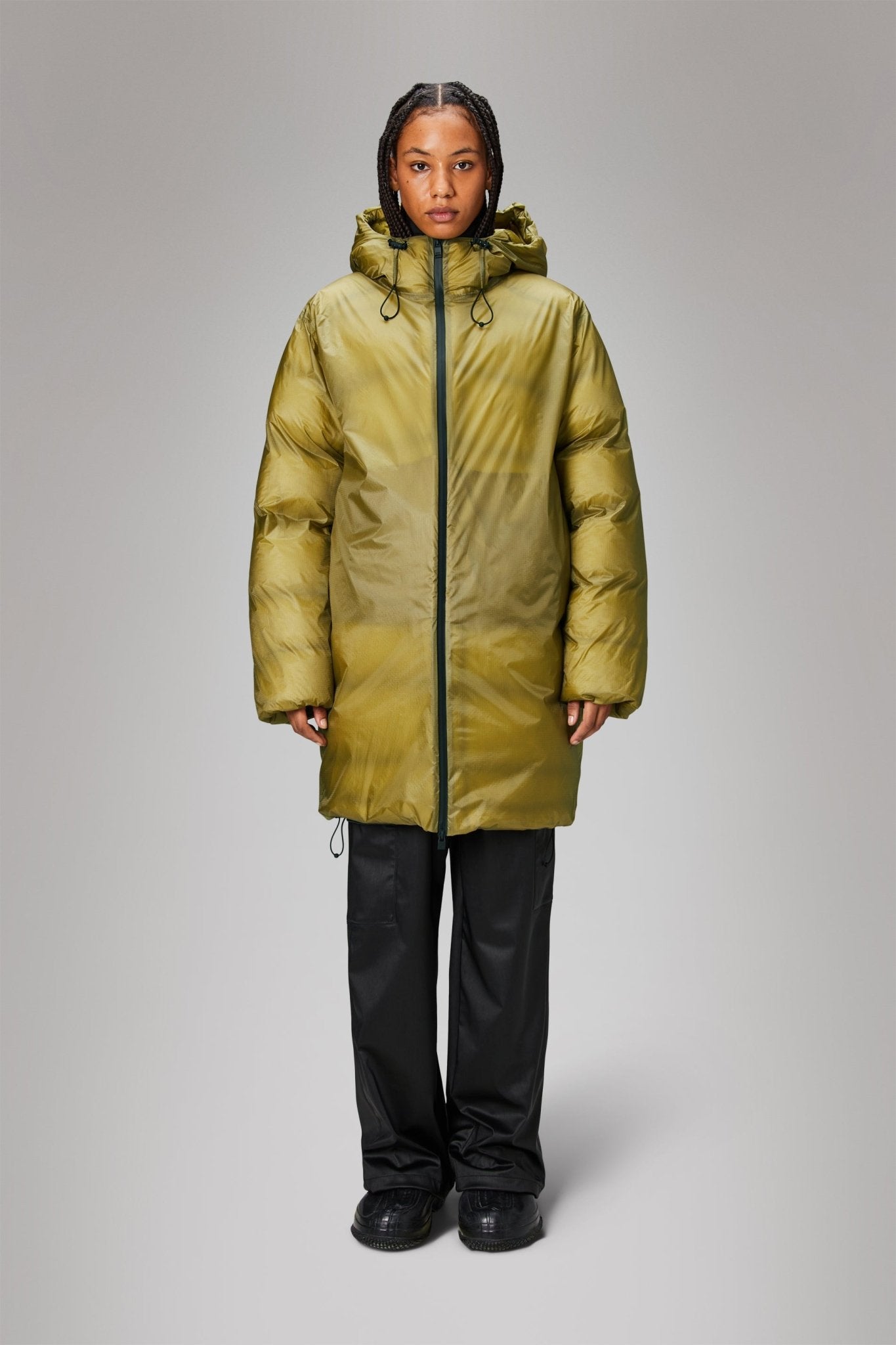 Long puffer jacket rains online