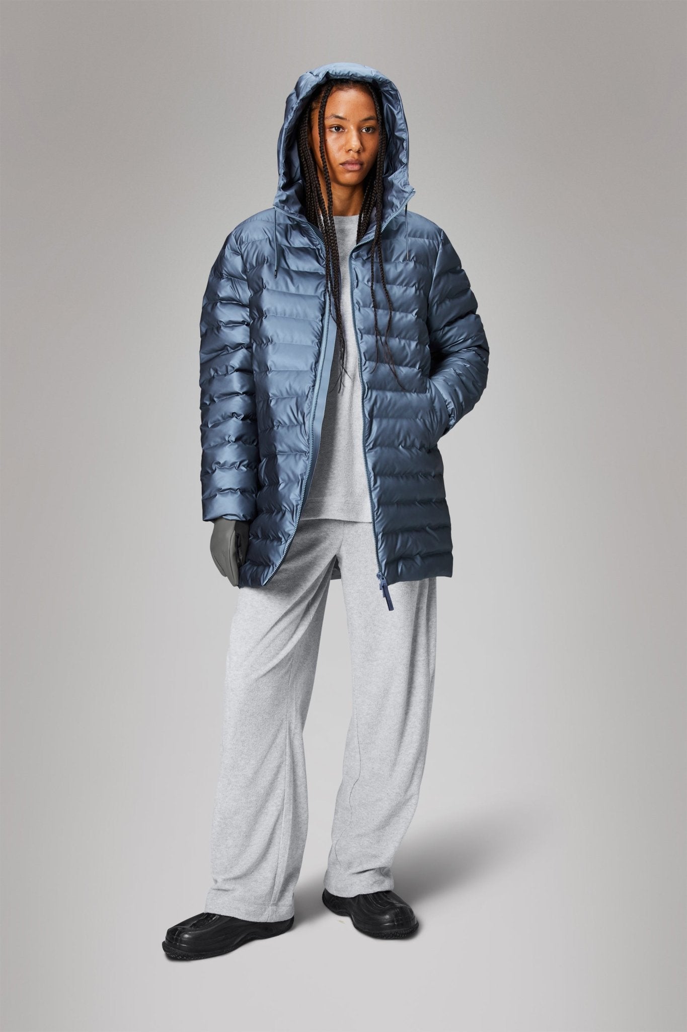 RAINS LOHJA Long Puffer Jacket W3T3 - Boutique Bubbles